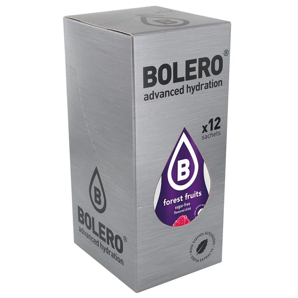 Bolero Forest Fruit beverage powder with stevia 9 g - 12 pcs.