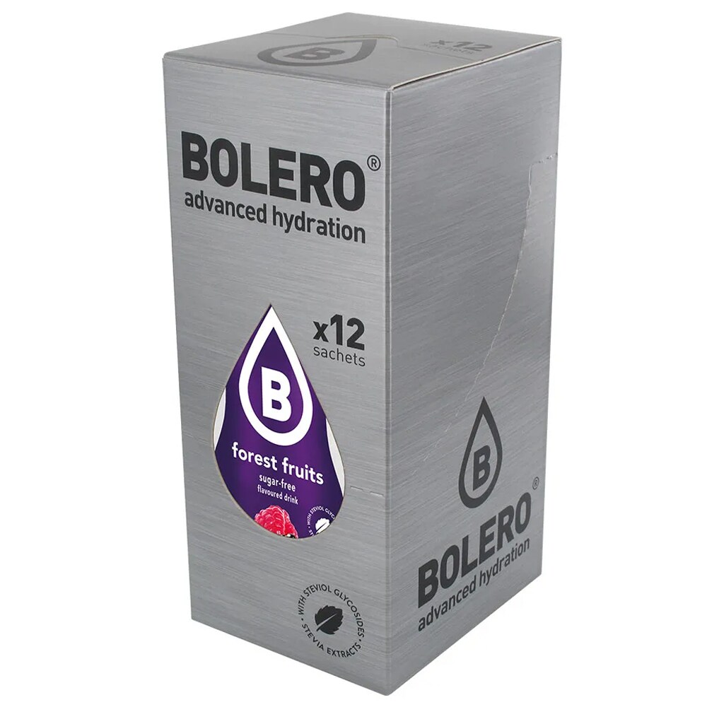 Bolero Forest Fruit beverage powder with stevia 9 g - 12 pcs.