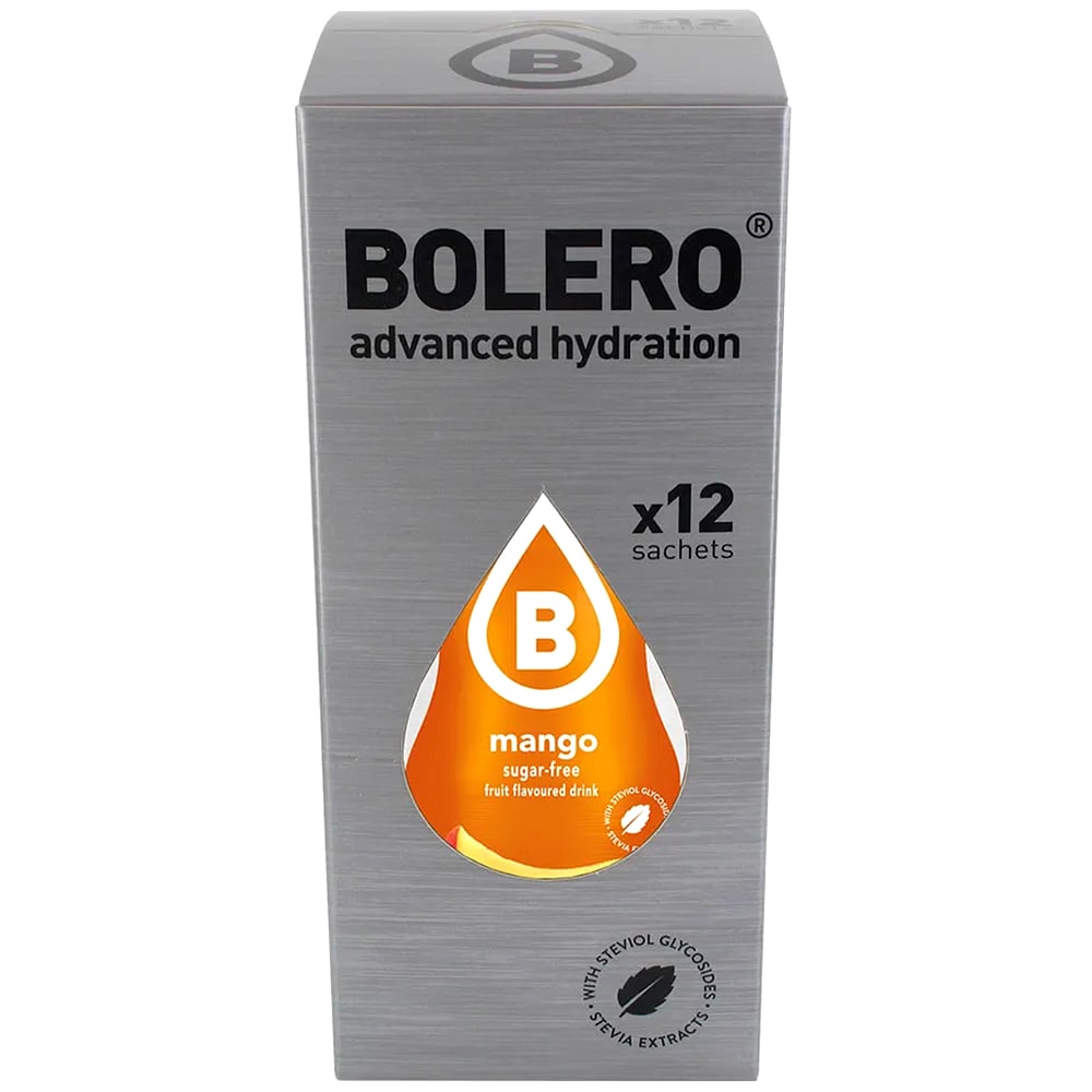 Bolero Mango beverage powder with stevia 9 g - 12 pcs.