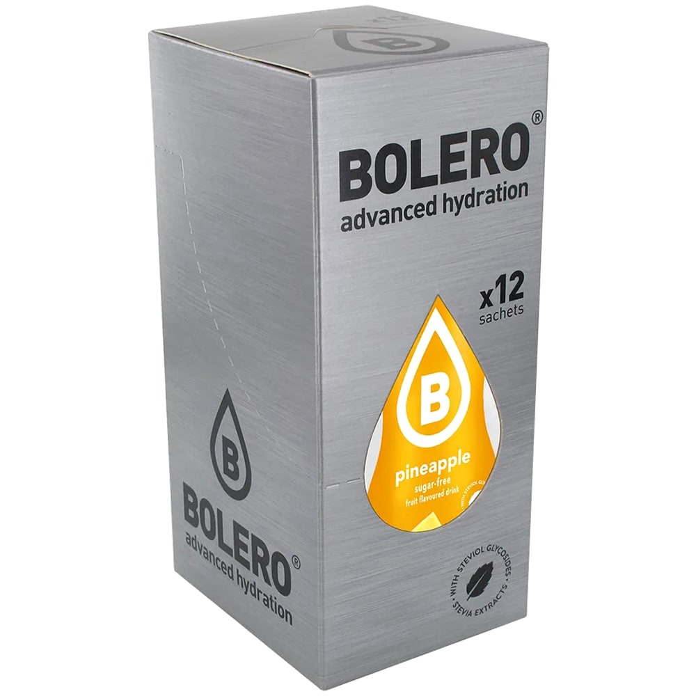 Bolero Pineapple beverage powder with stevia 9 g - 12 pcs.