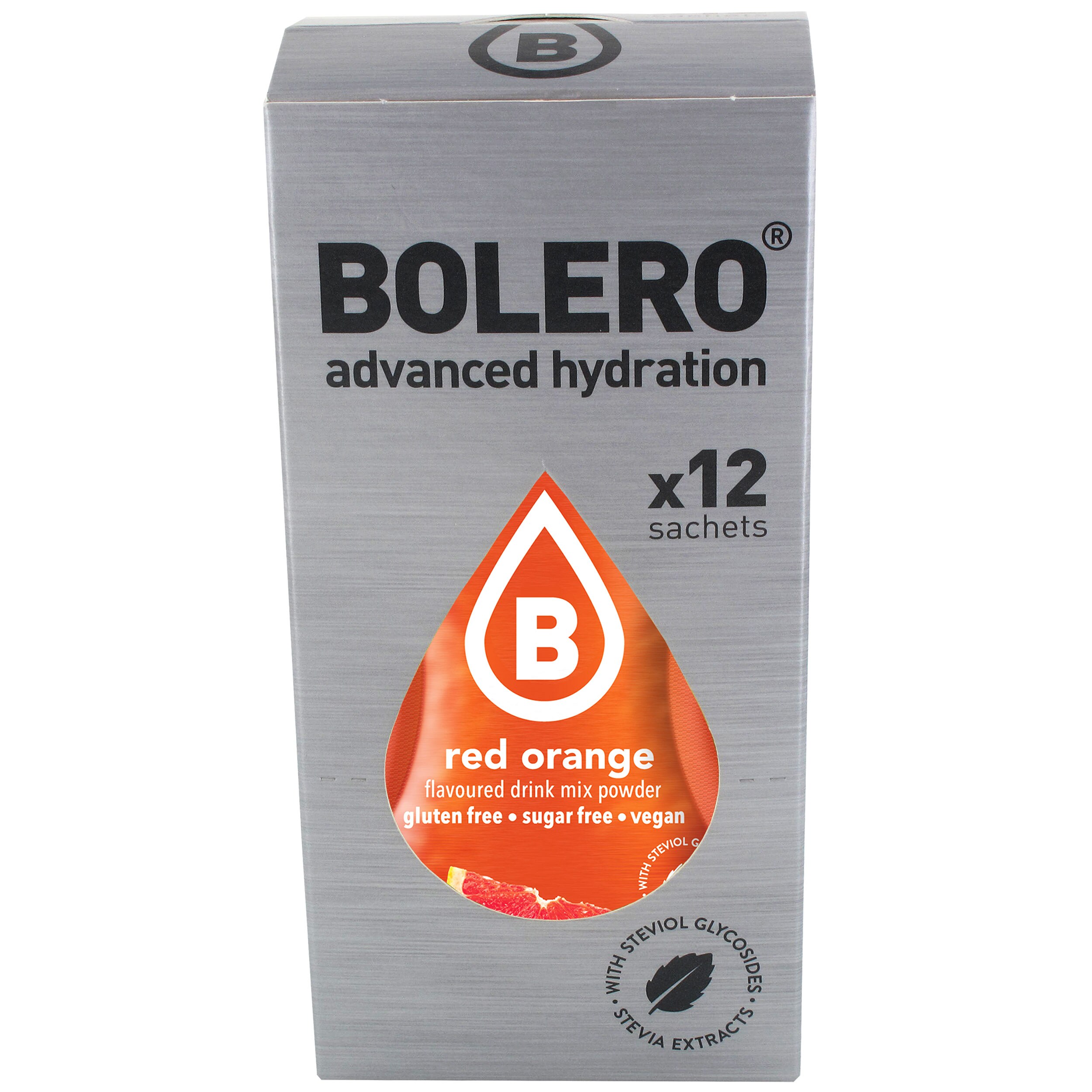 Bolero Red Orange beverage powder with stevia 9 g - 12 pcs.