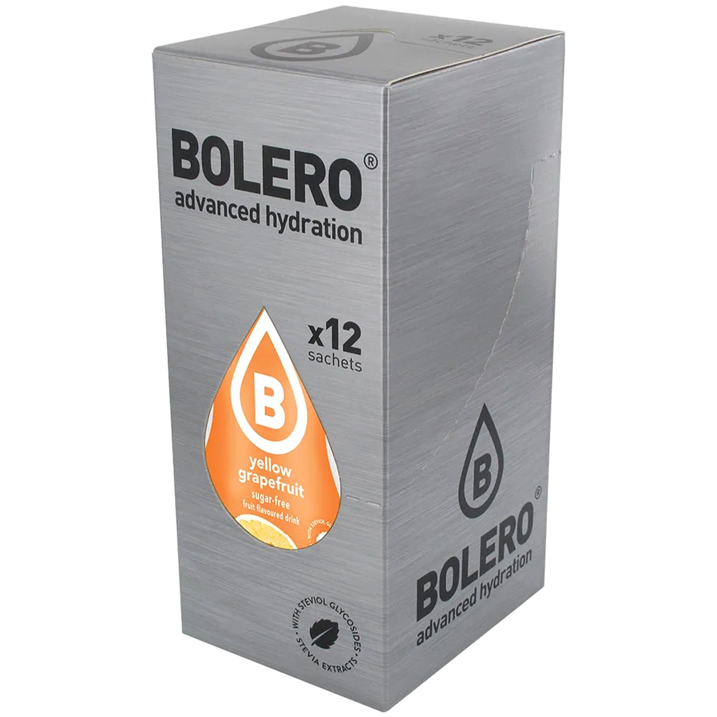 Bolero Yellow Grapefruit beverage powder with stevia 9 g - 12 pcs.