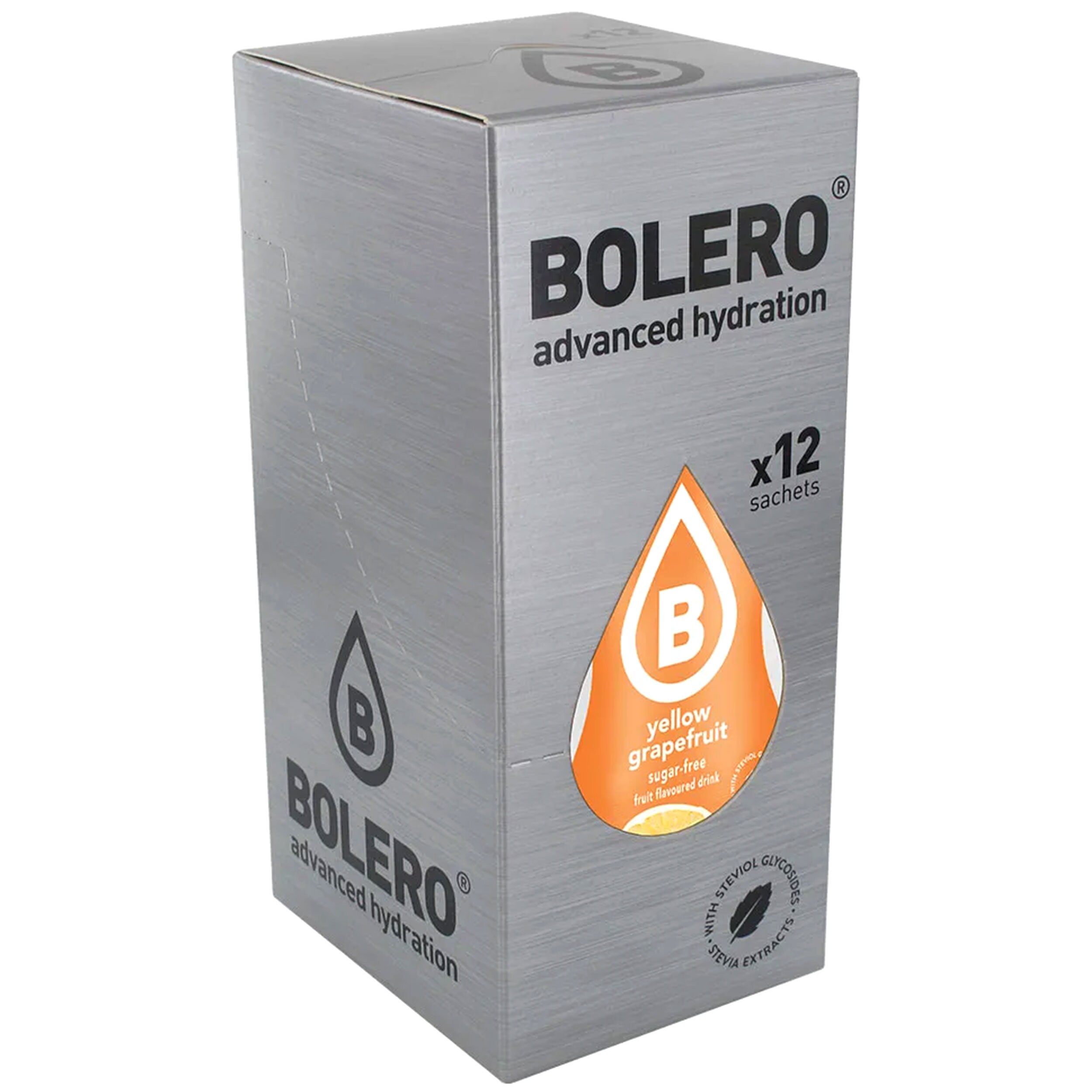 Bolero Yellow Grapefruit beverage powder with stevia 9 g - 12 pcs.