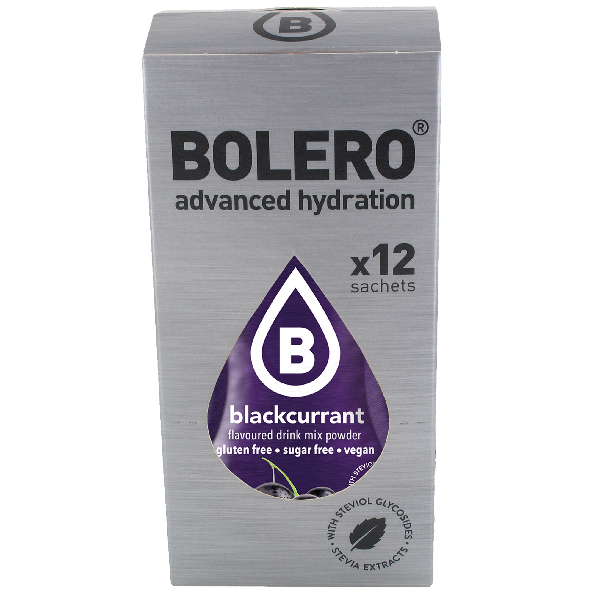 Bolero Blackcurrant beverage powder with stevia 3 g - 12 pcs.