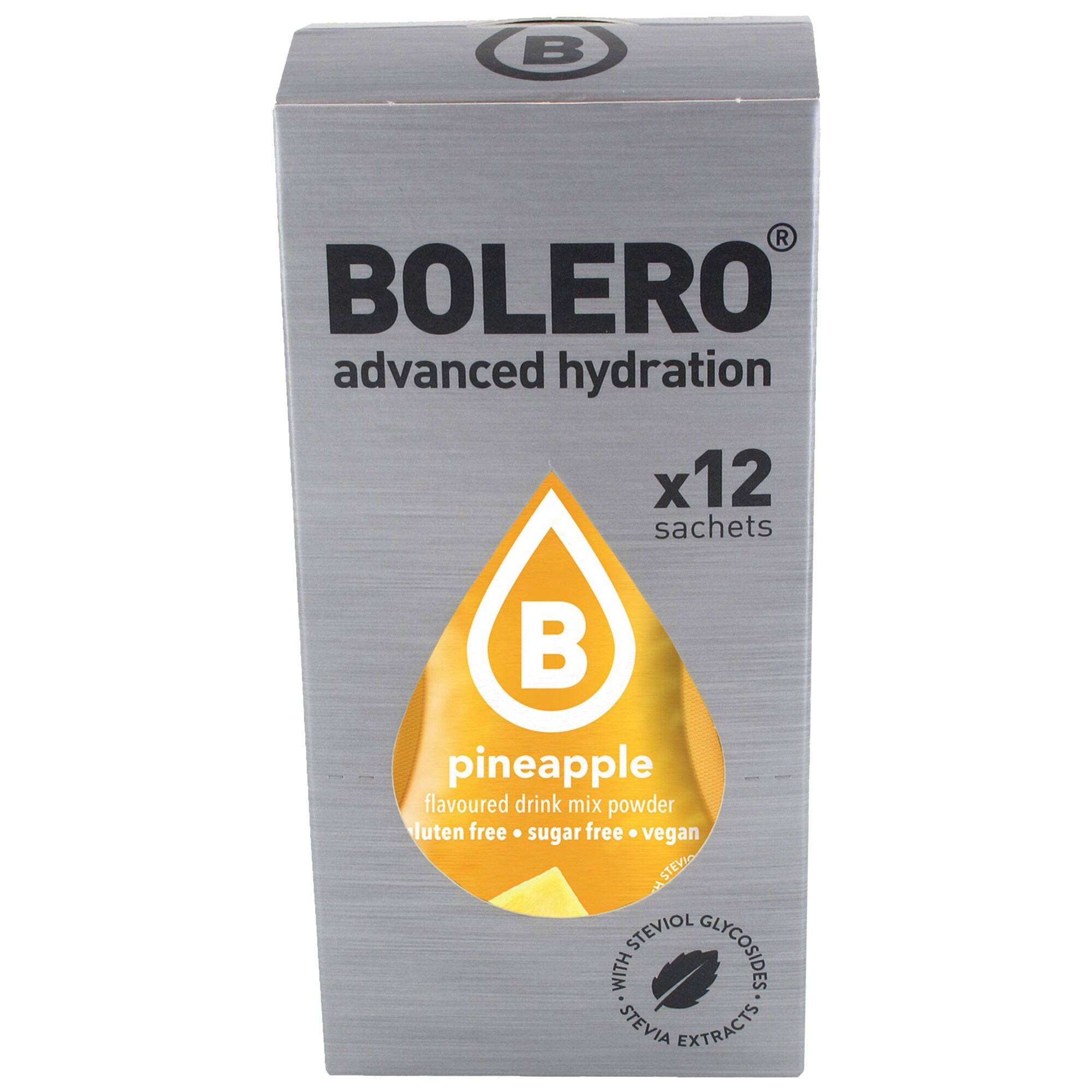 Bolero Pineapple beverage powder with stevia 3 g - 12 pcs.