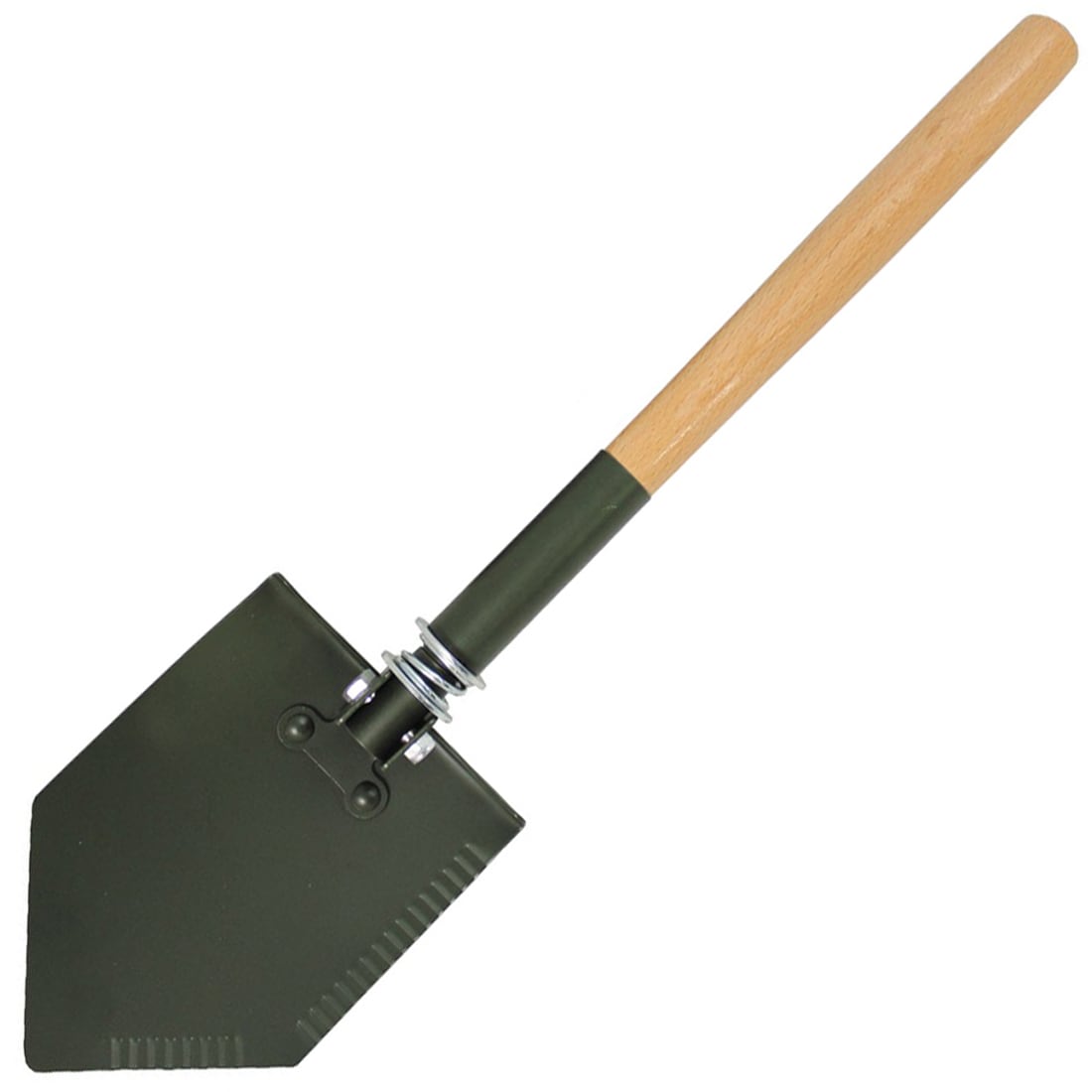 MFH Wooden Handle Deluxe Folding Shovel