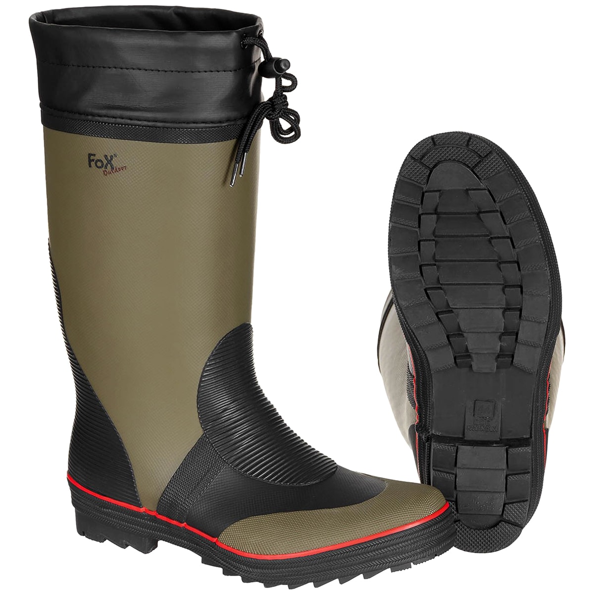 MFH Fox Outdoor Wellington Boots - OD Green