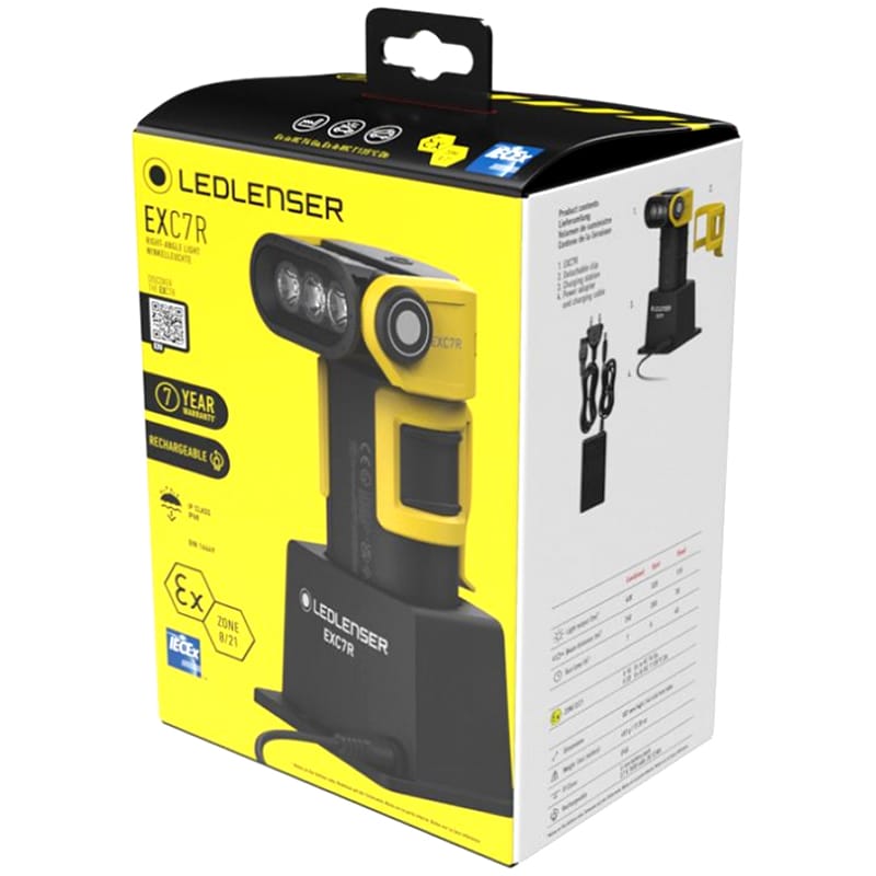 Ledlenser EXC7R ATEX Set flashlight with charging station - 400 lumens