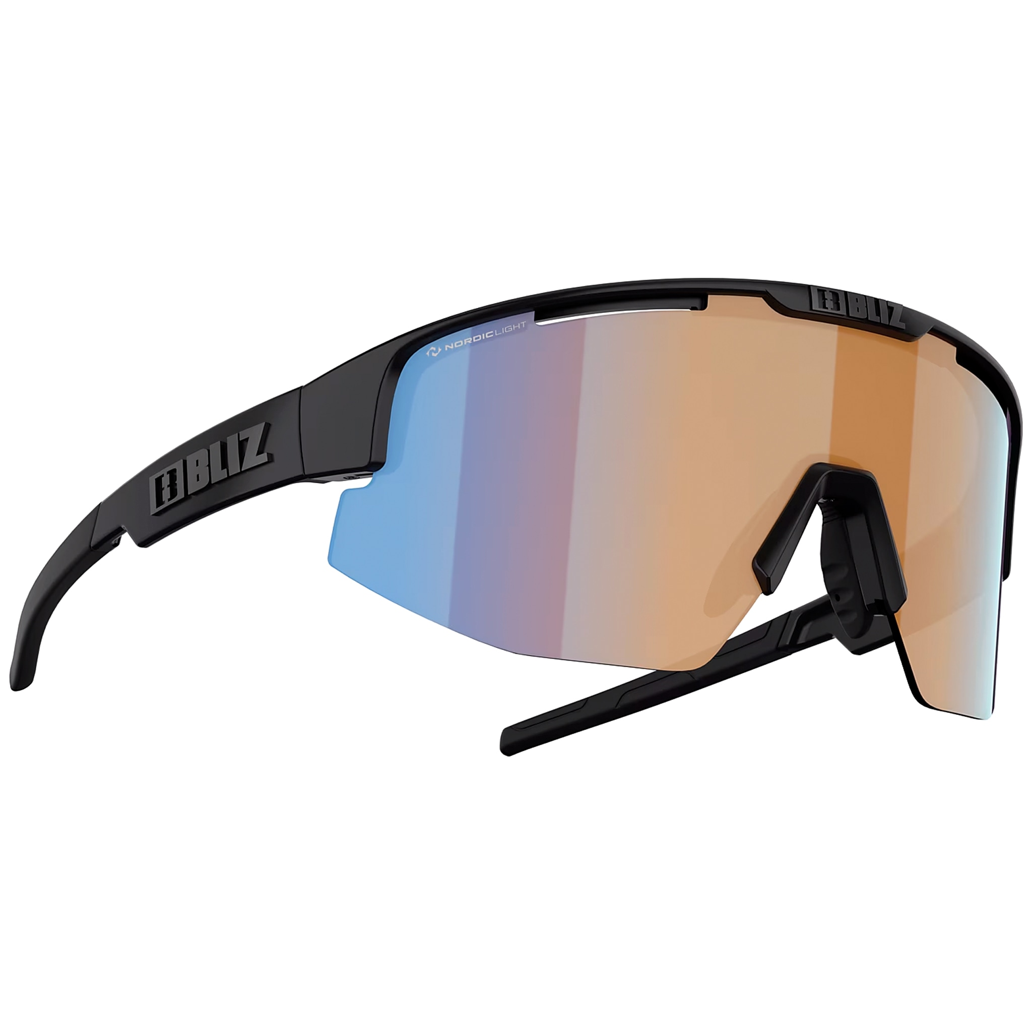 Bliz Matrix Nano Optics sunglasses - Black/Coral Orange Blue