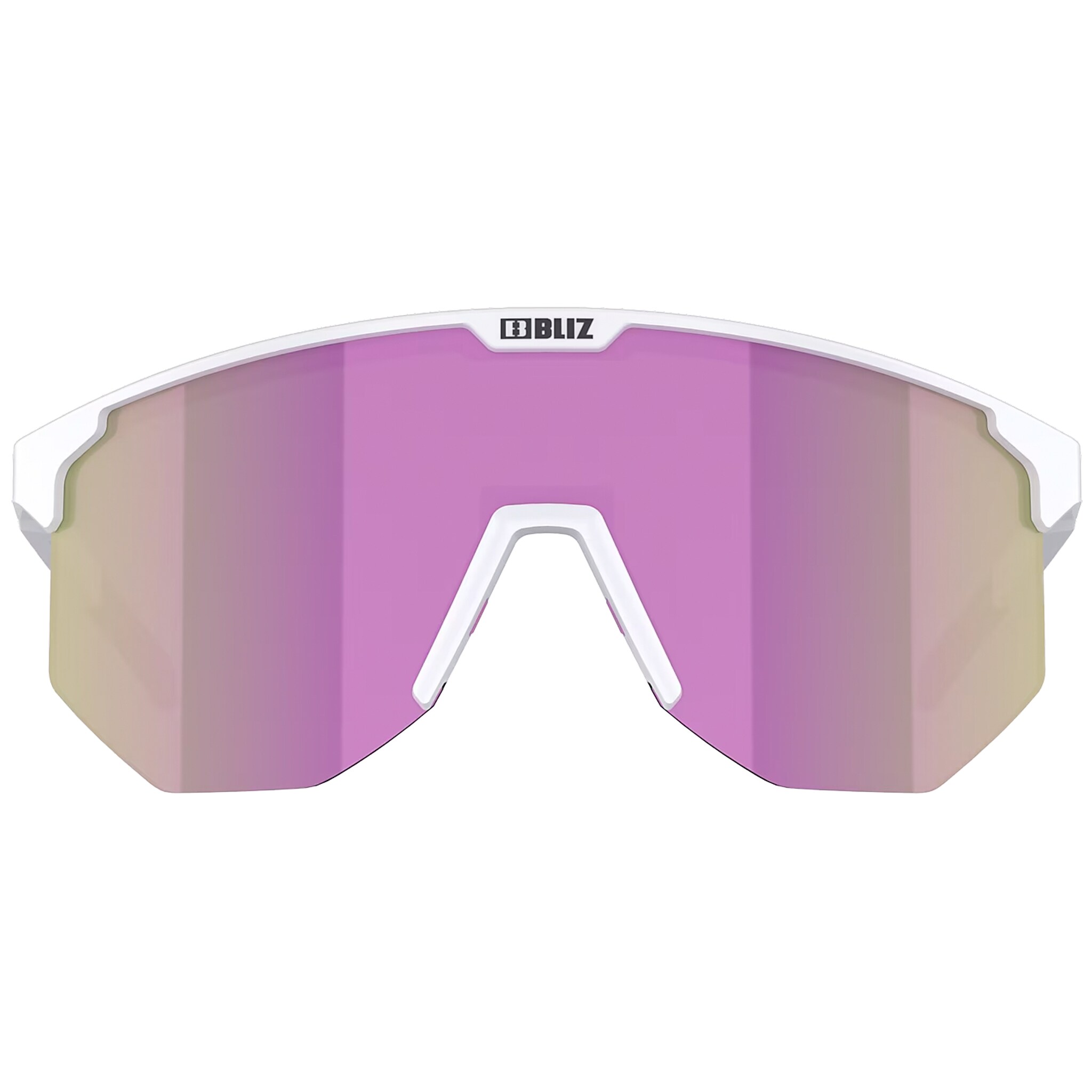 Bliz Hero Sunglasses - Matt White/Brown Pink