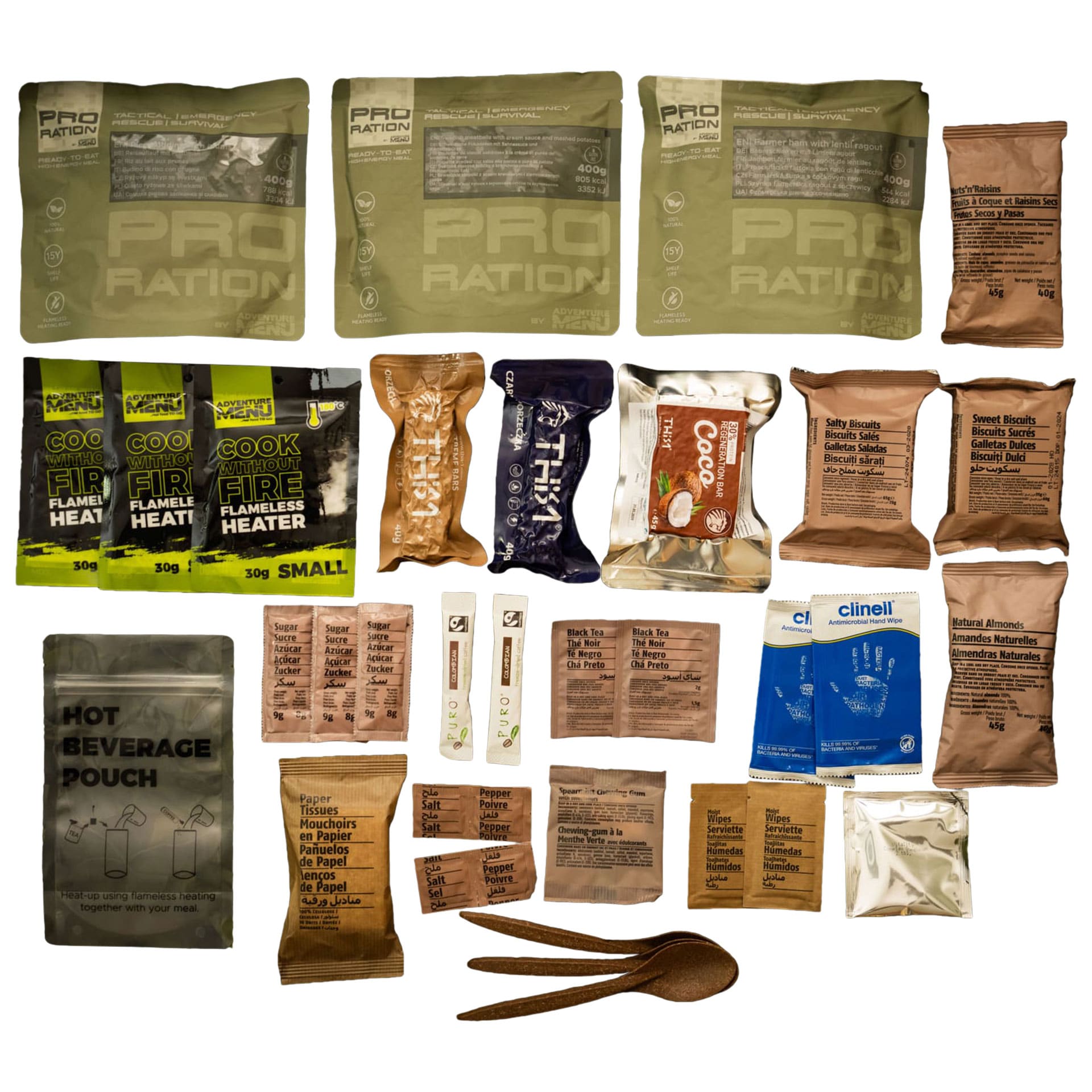 Adventure Menu Pro Ration Ultimate Tactical Ration Full-Day Menu III