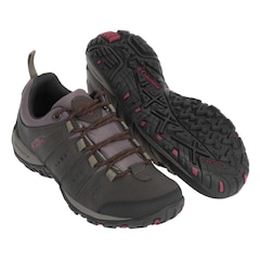 Columbia Woodburn II Low Waterproof Shoes - Cordovan/Garne Red
