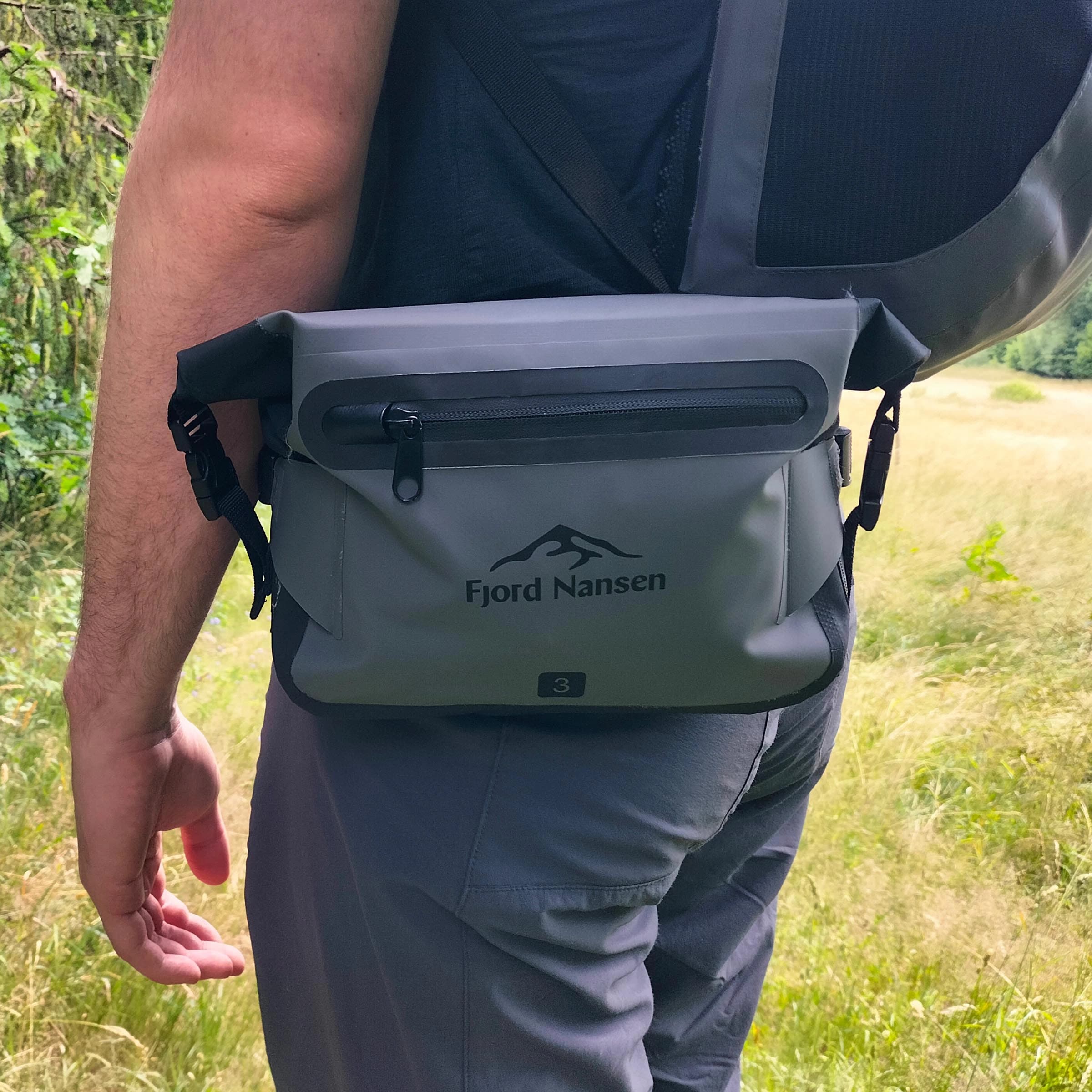 Fjord Nansen Hip Bag 3 l Waterproof Hip Bag - Grey