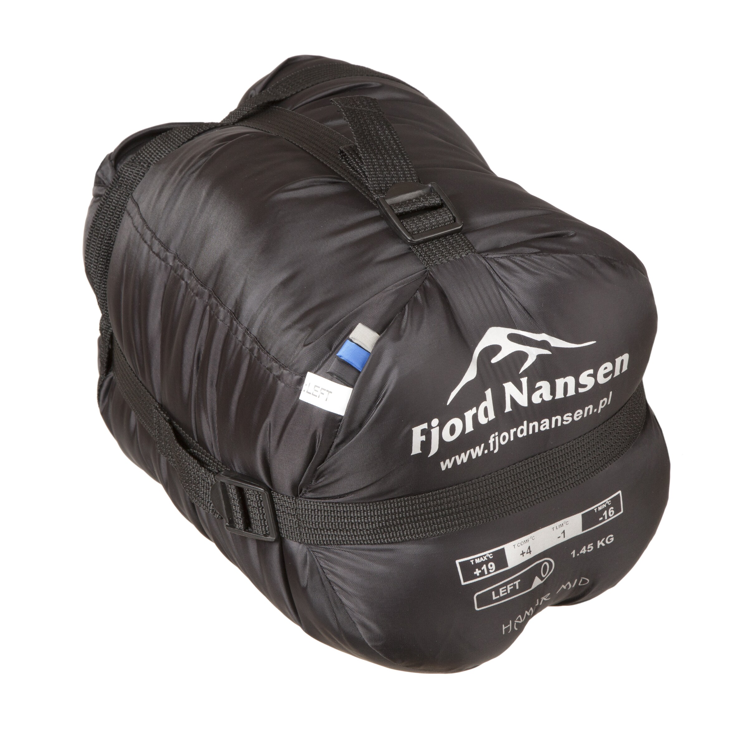 Fjord Nansen Hamar MID SBS Sapphire Sleeping Bag 1464 g - left