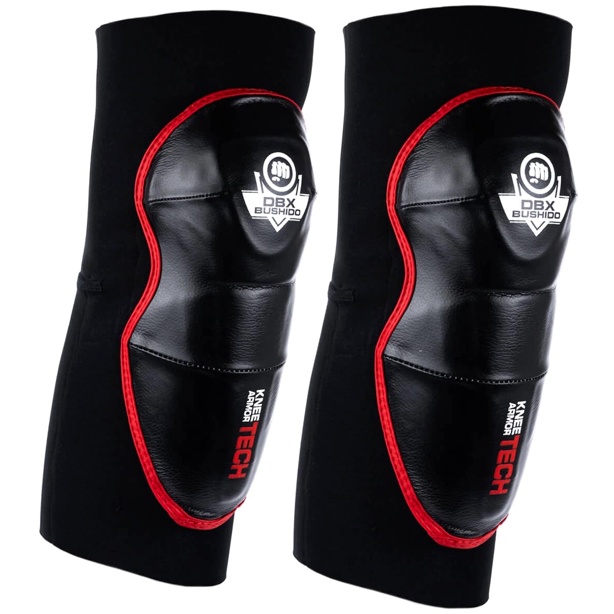 DBX Bushido Combat Knee Protectors DBX-KG - Black/Red