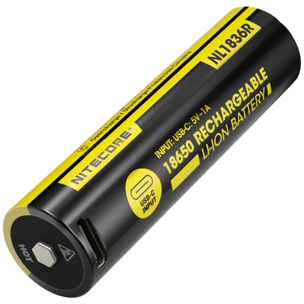 Nitecore NL1836R 18650 3.6 V Rechargeable Battery - 3600 mAh