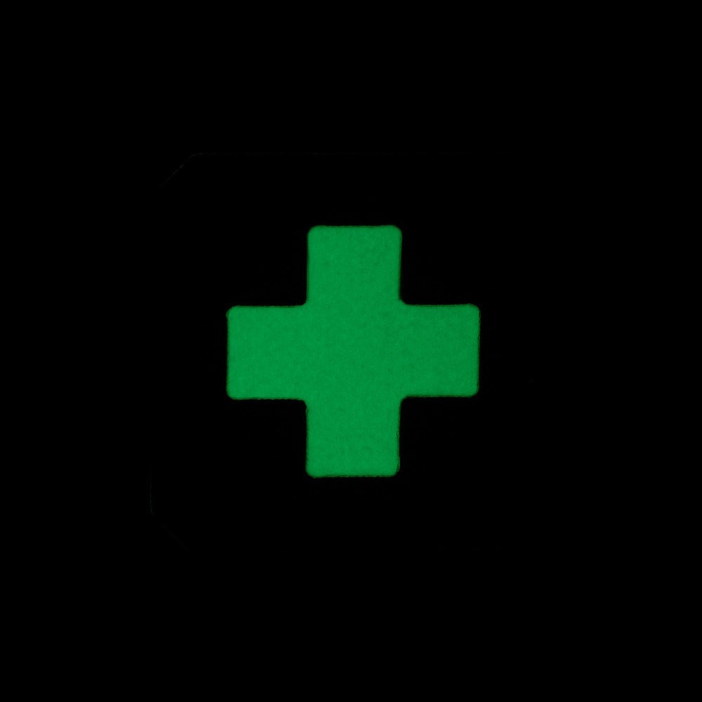 M-Tac Medic Cross Laser Cut fluorescent medical patch - Ranger Green/GID