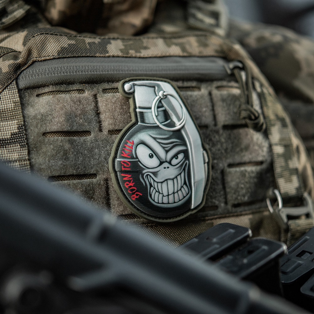 M-Tac Born To Kill M67 3D PVC patch - Black