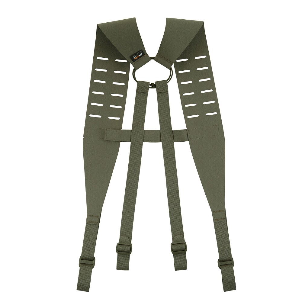 M-Tac Laser Cut Long Suspenders for Tactical Belt - Ranger Green