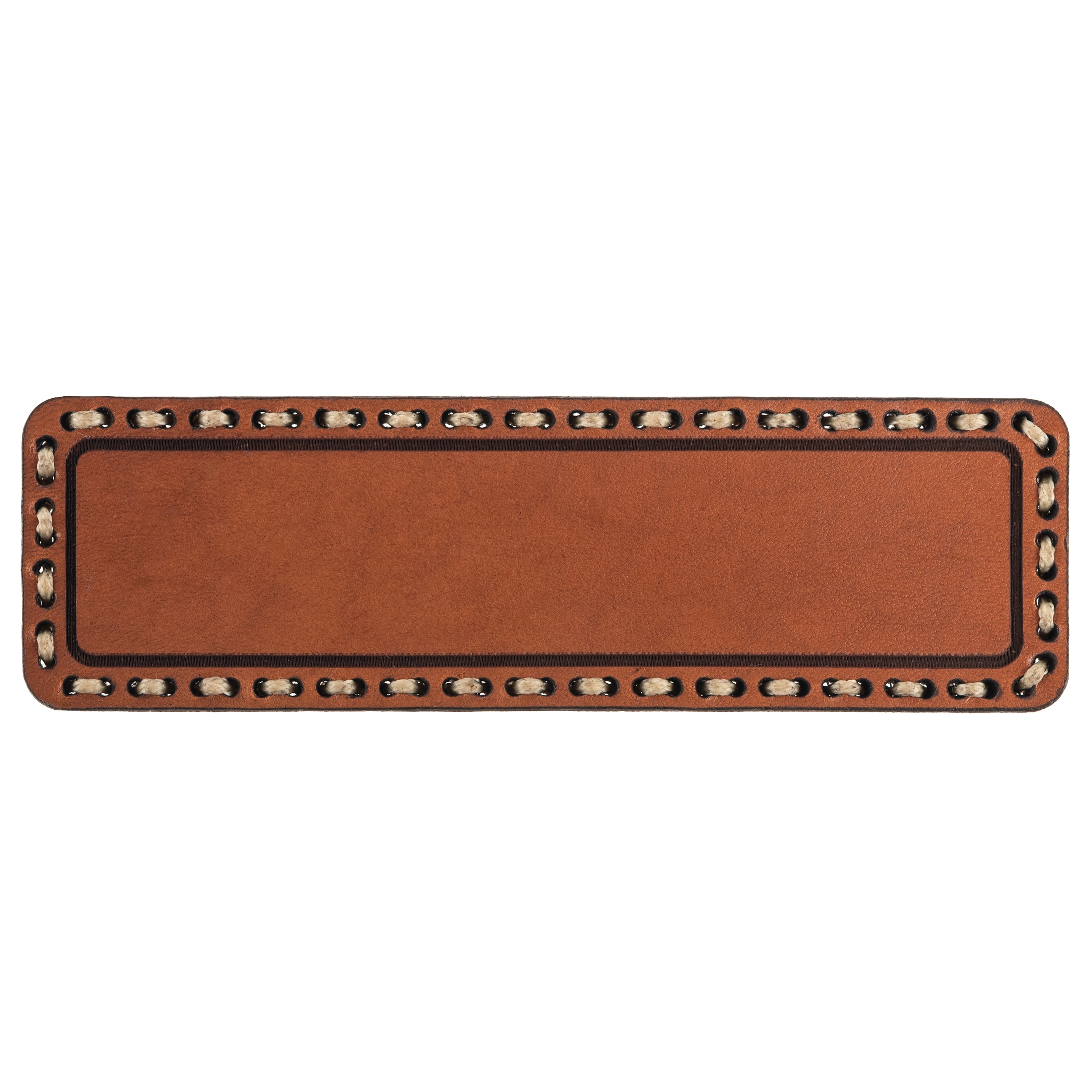 Tigerwood Leather Patch - 100 x 30 mm - with personalization option