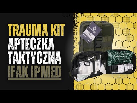 AedMax IFAK Individual Medical Package IPMED Tactical First Aid Kit - Green