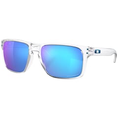 Oakley Holbrook XL Sunglasses - Polished Clear Frame/Prizm Sapphire Polarized Lenses