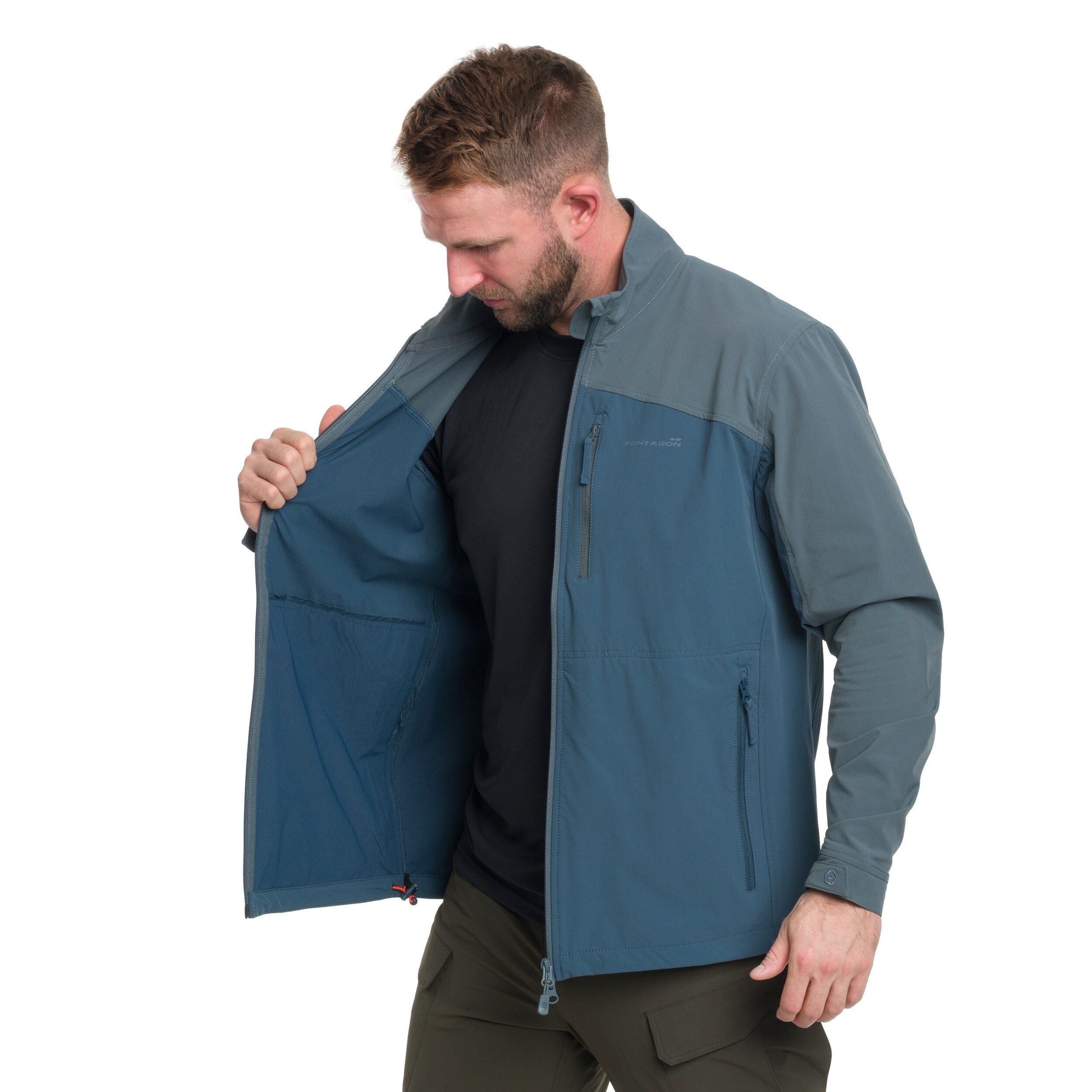 Pentagon Elite Light Softshell Jacket - Charcoal Blue