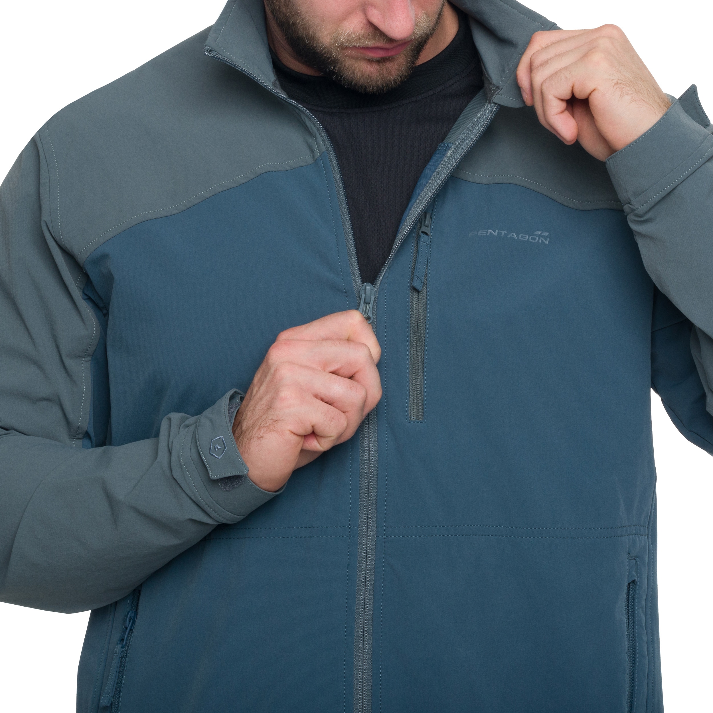 Pentagon Elite Light Softshell Jacket - Charcoal Blue