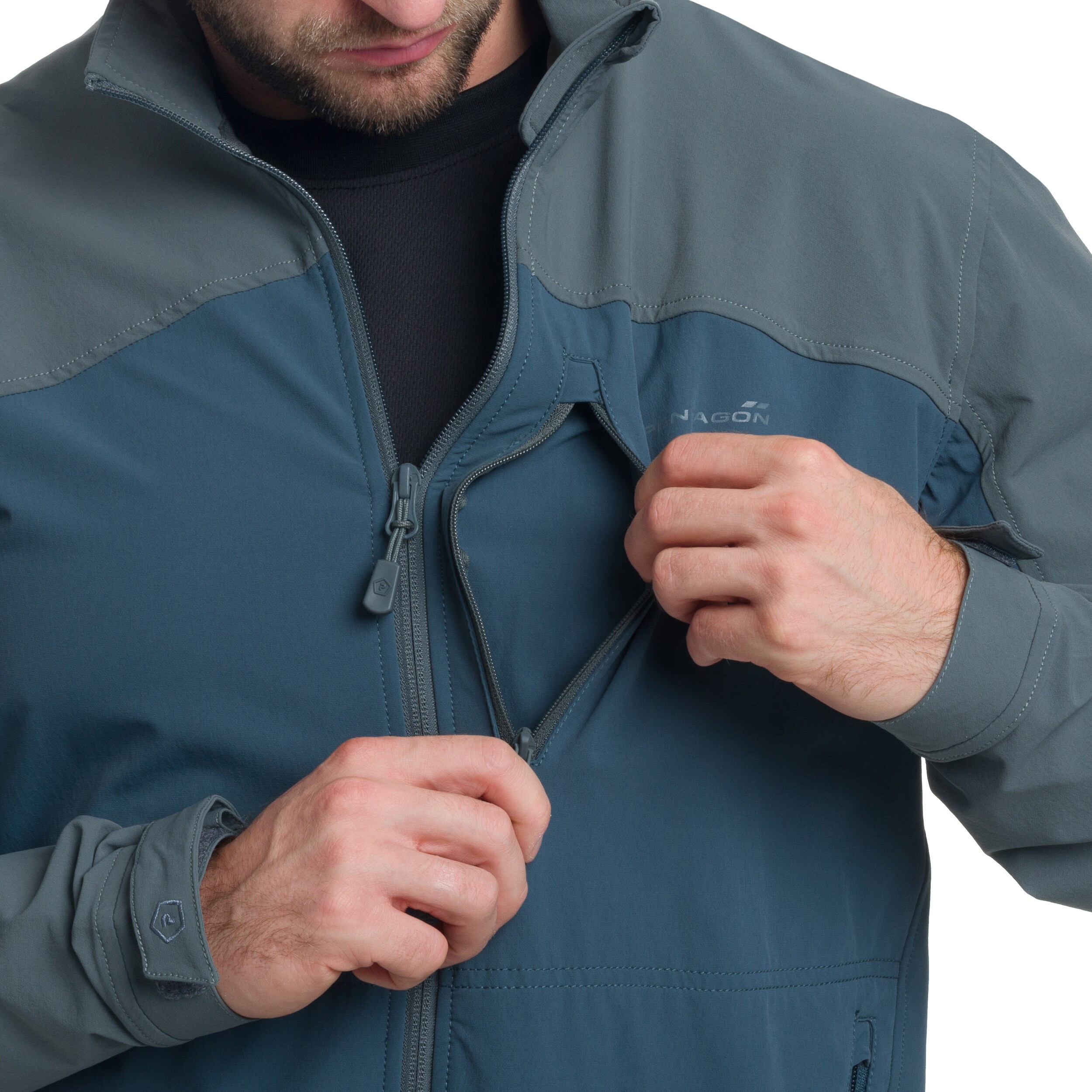Pentagon Elite Light Softshell Jacket - Charcoal Blue