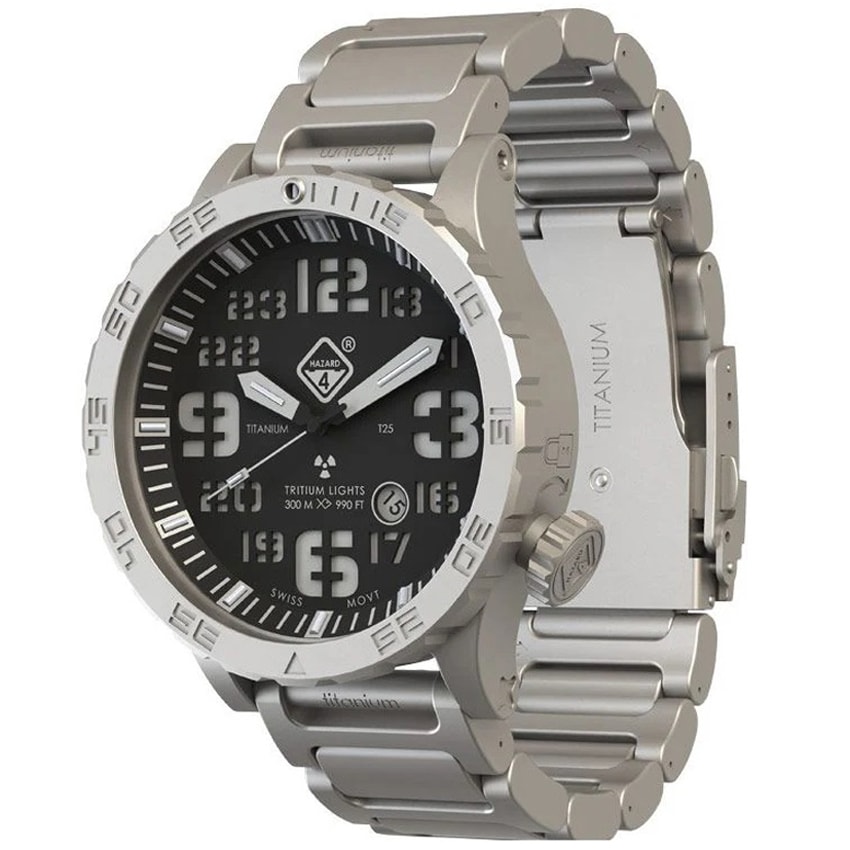 Hazard 4 Heavy Water Diver BlackTie B Watch - Silver