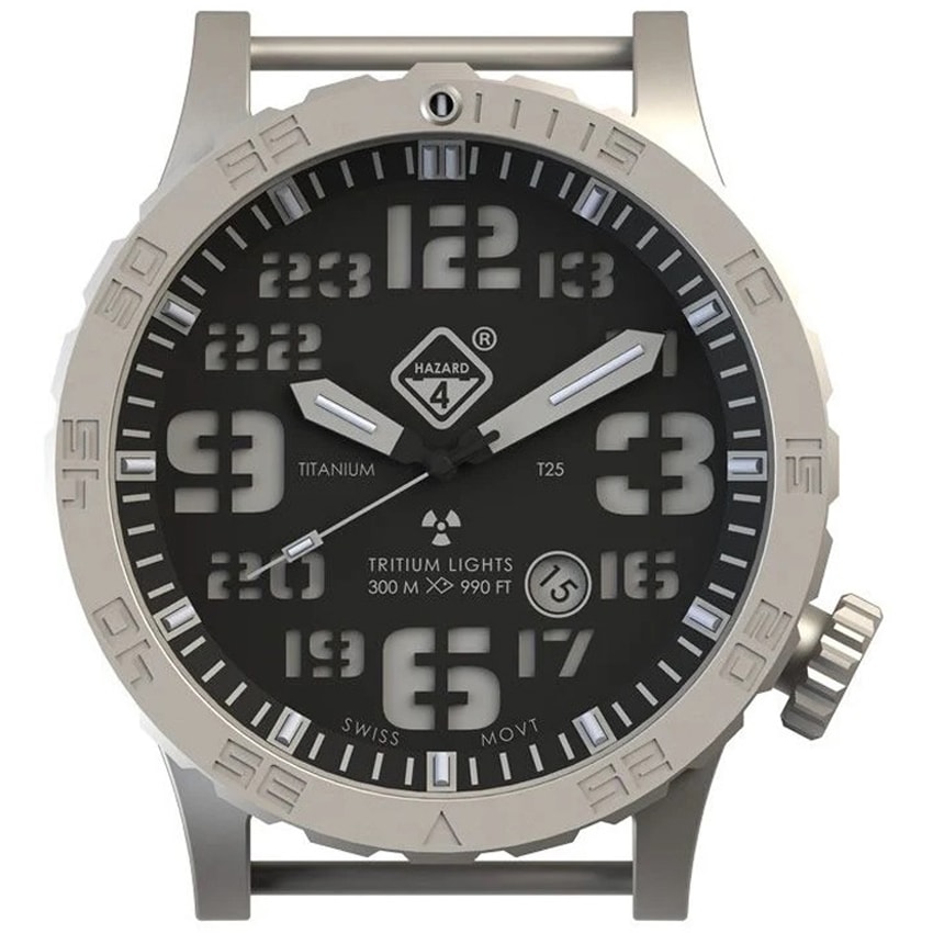 Hazard 4 Heavy Water Diver BlackTie B Watch - Silver