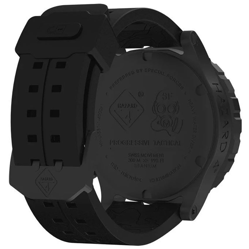 Hazard 4 Heavy Water Diver Blackout A Watch - Black