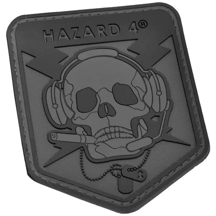 Hazard 4 Operator Skull Patch 3D - Black