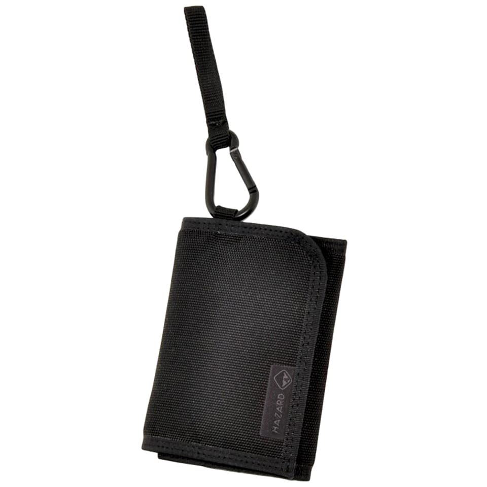 Hazard 4 Mil-Wafer Slim Tri-Fold Wallet - Black 