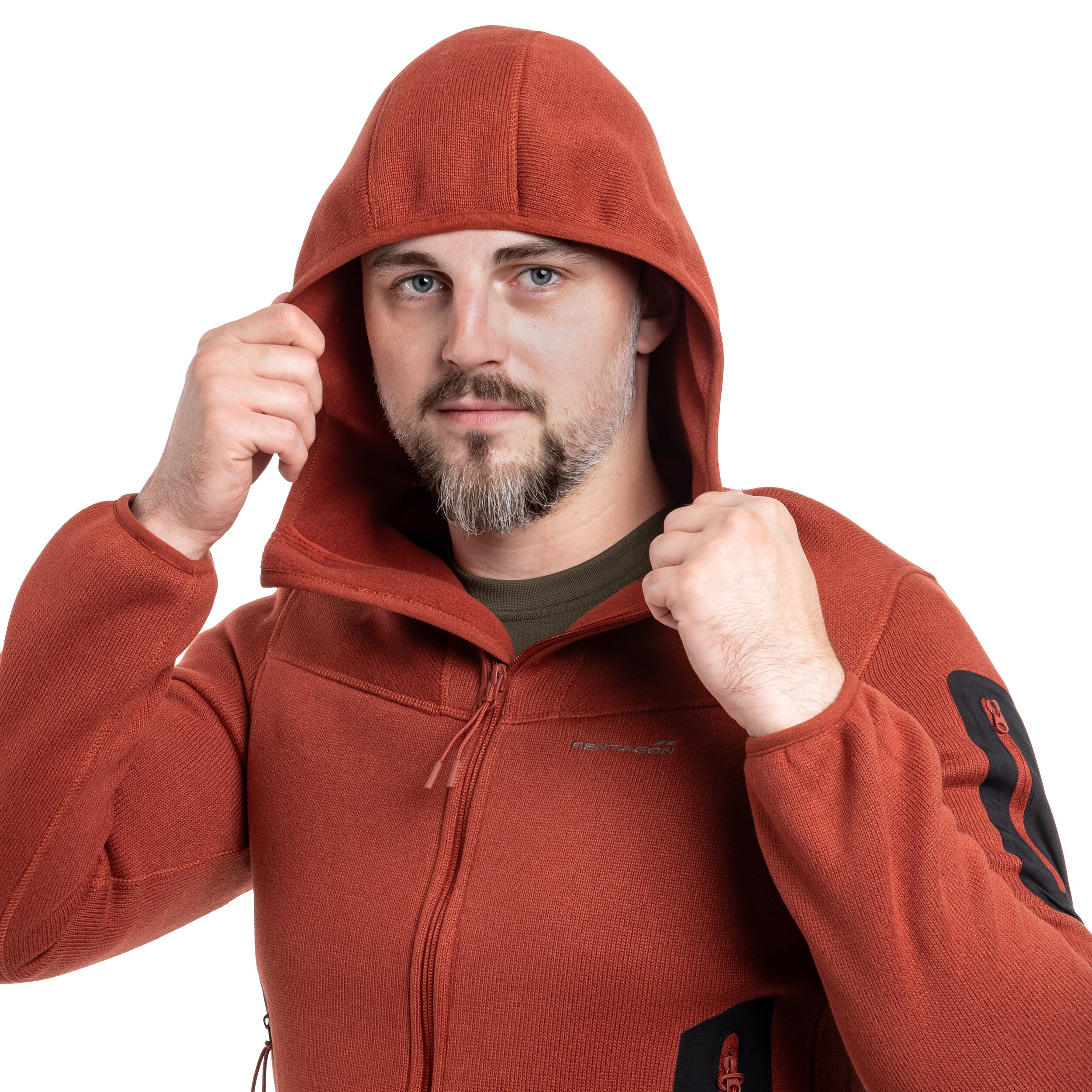 Pentagon Falcon Pro Sweater - Maroon Red