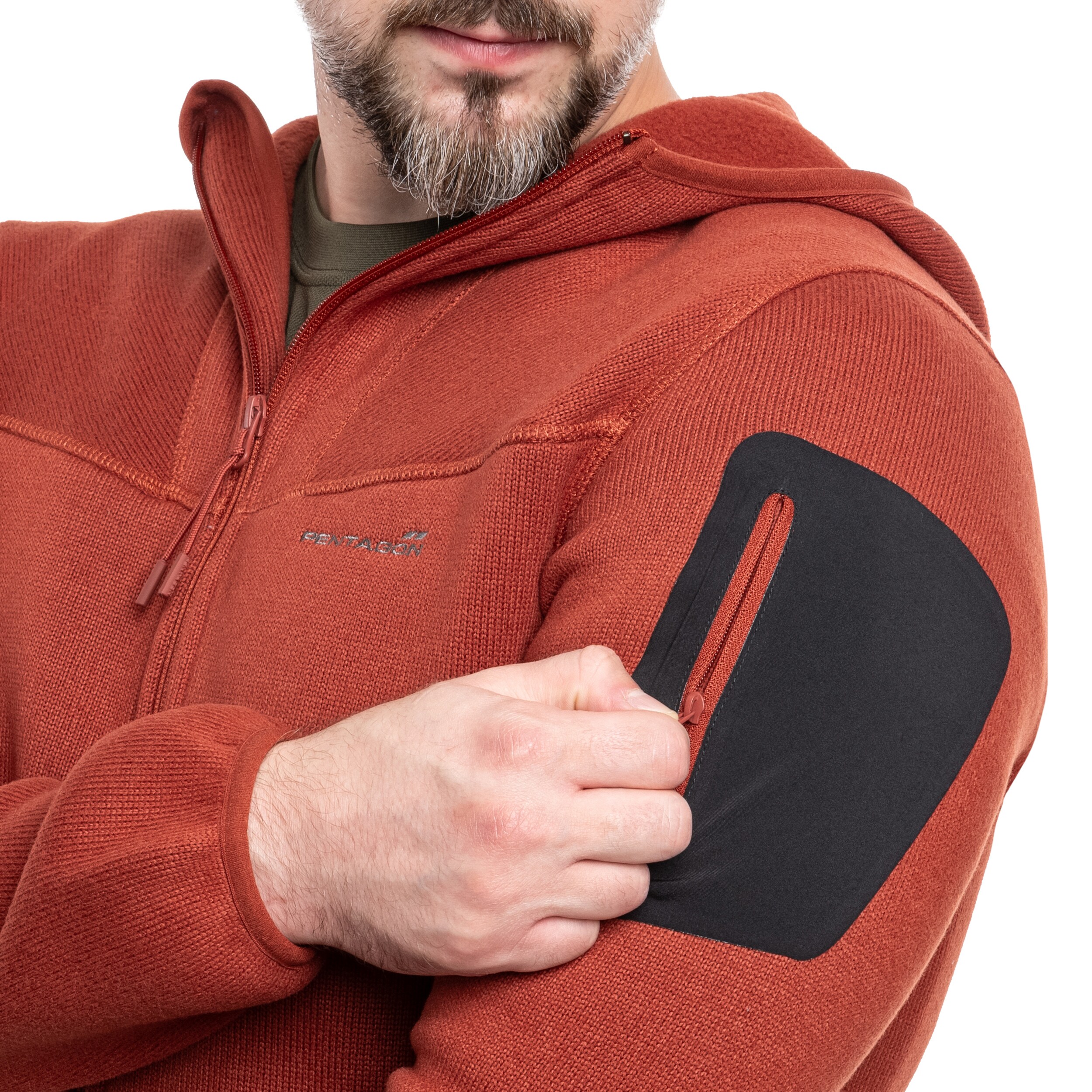 Pentagon Falcon Pro Sweater - Maroon Red