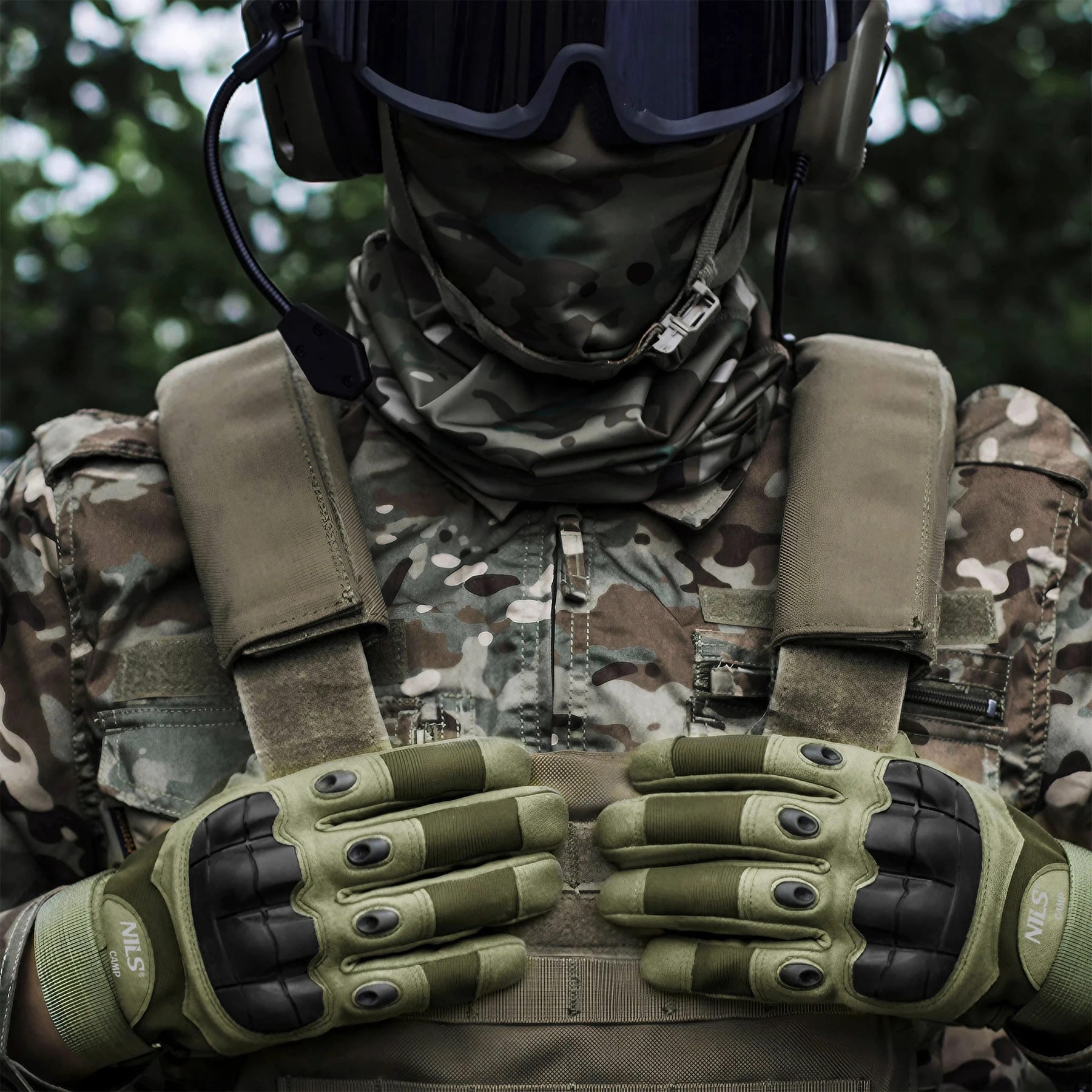 Nils Camp NC1798 Tactical Gloves - Green