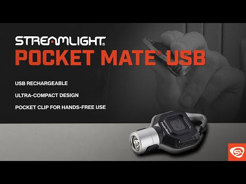 Streamlight Pocket Mate USB Flashlight Silver - 325 lumens