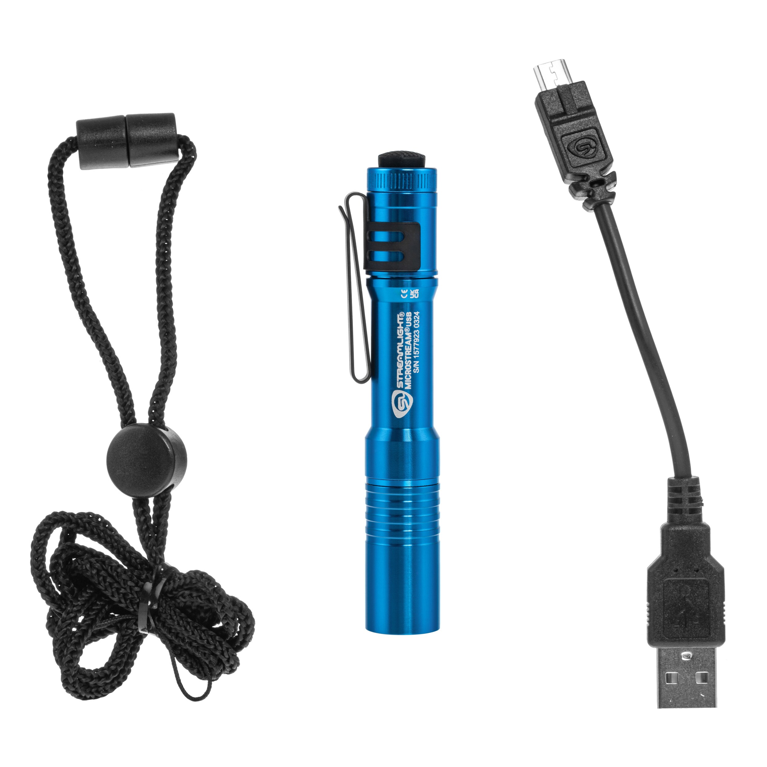 Streamlight MicroStream USB Flashlight Blue - 250 lumens