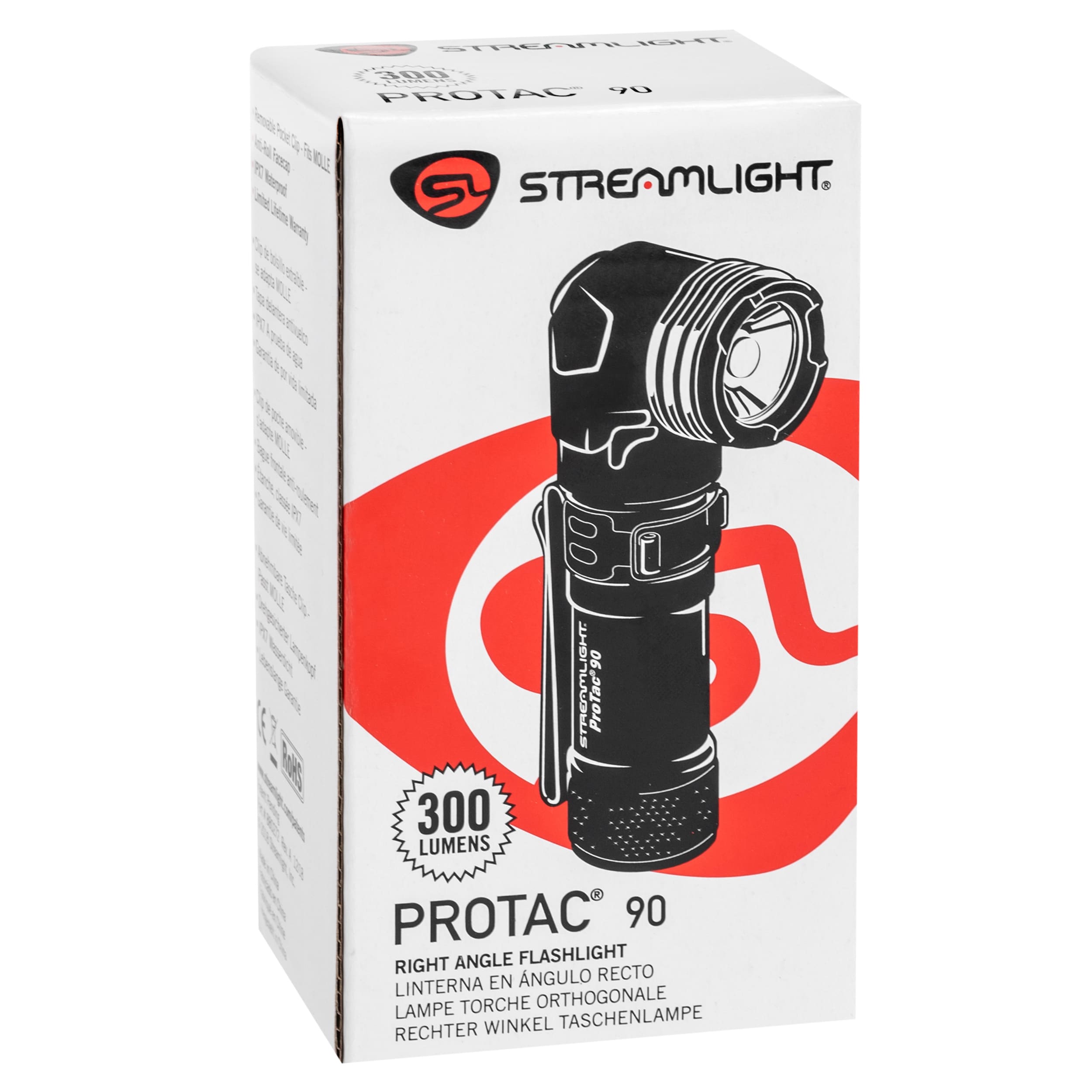 Streamlight ProTac 90 Black Angle Flashlight - 300 lumens