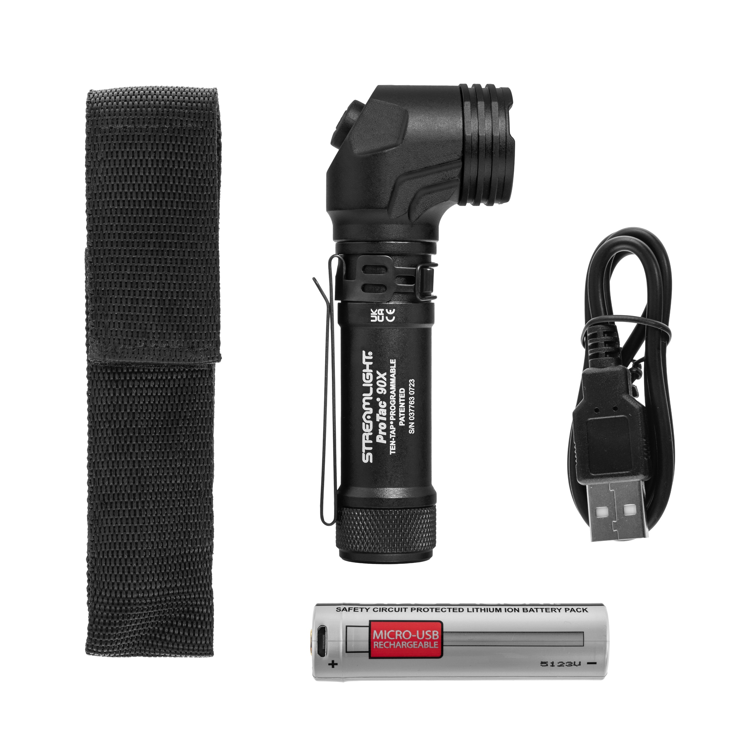 Streamlight ProTac 90X USB Angle Flashlight Black - 1000 lumens