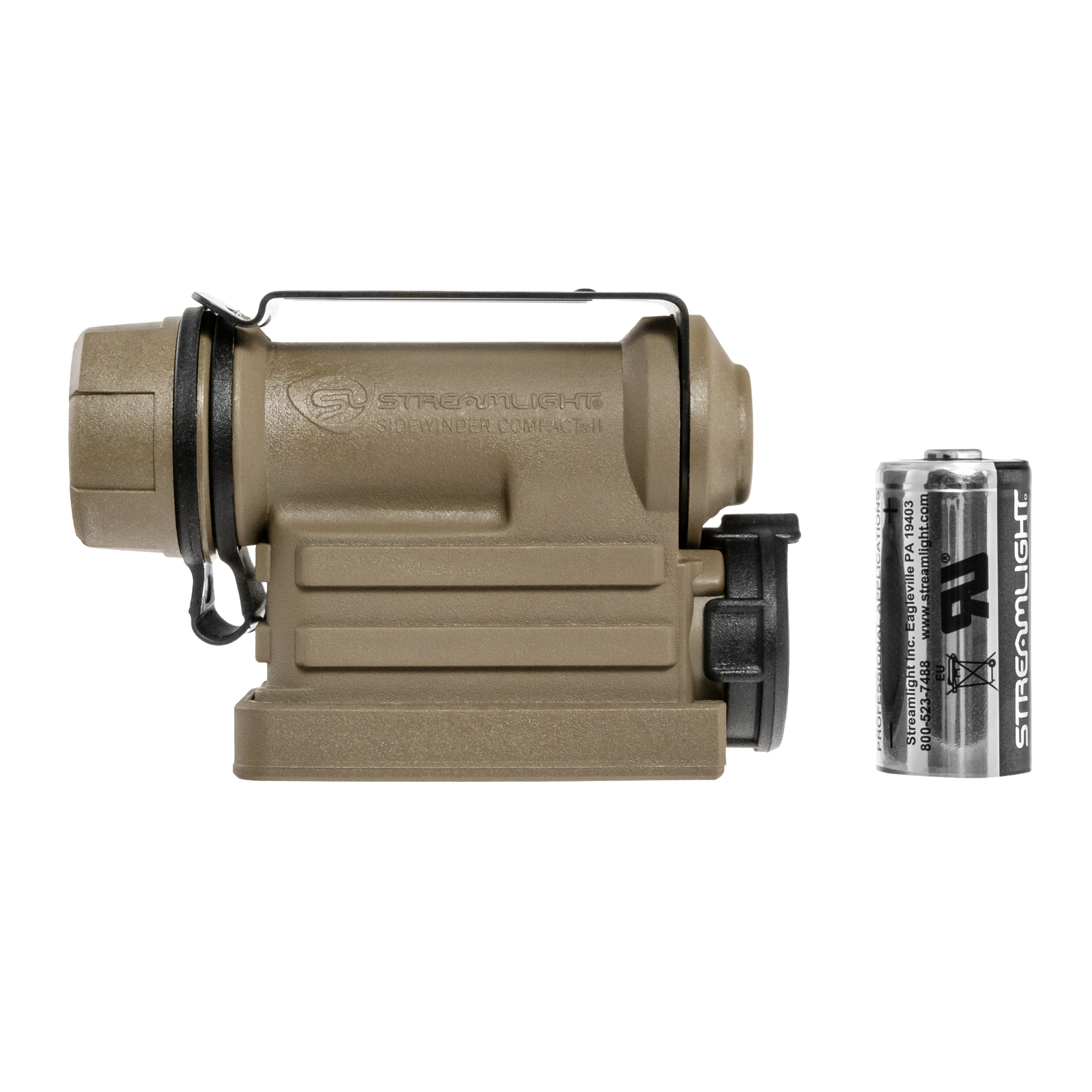 Streamlight Sidewinder Compact II Helmet Flashlight Coyote - 55 lumens