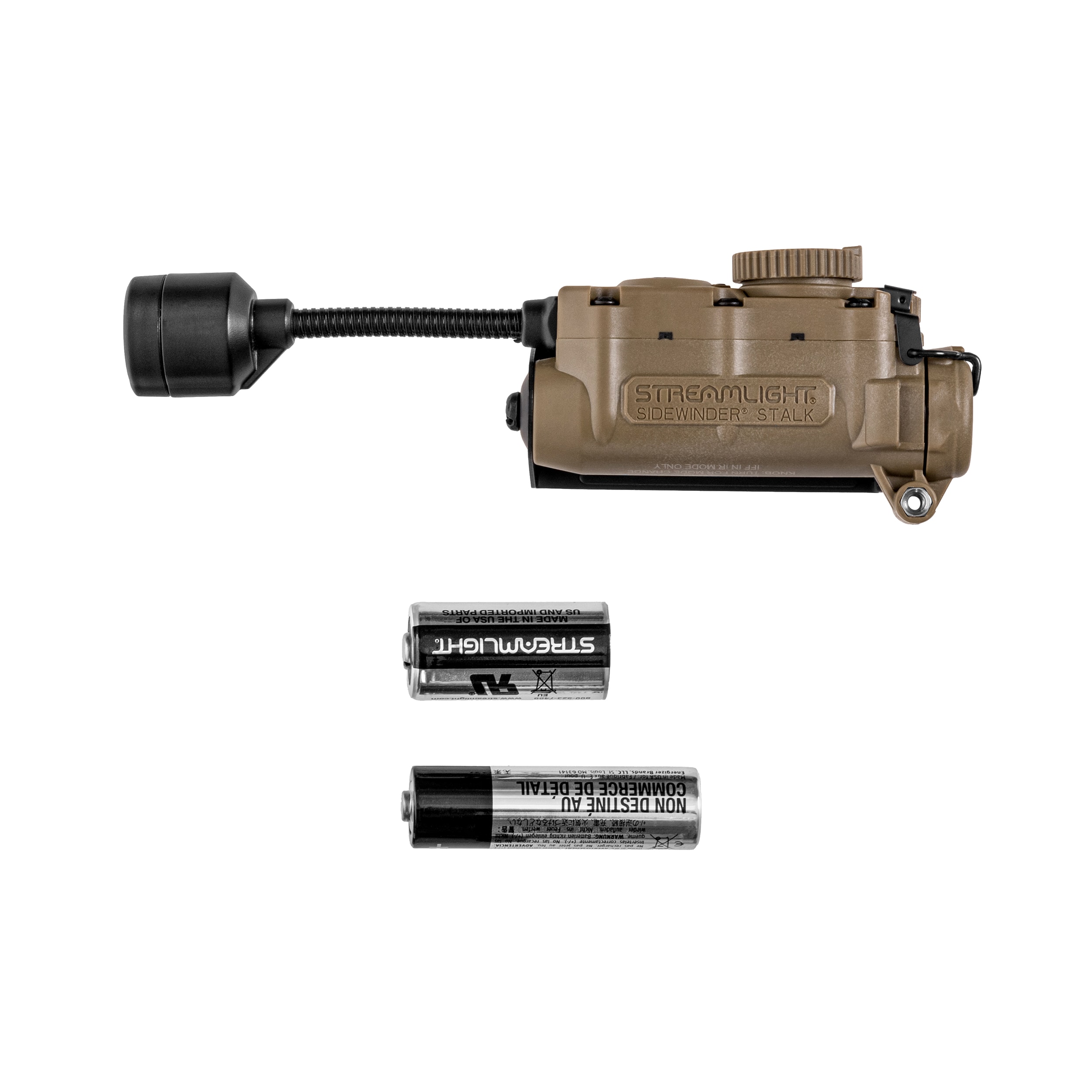 Streamlight Sidewinder Stalk Helmet Clip Torch Coyote - 76 lumens