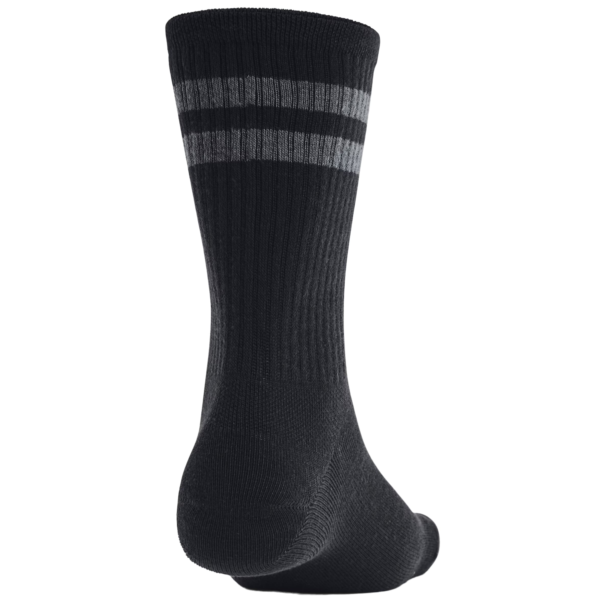 Under Armour Essential Crew Socks Black/White - 6 pairs