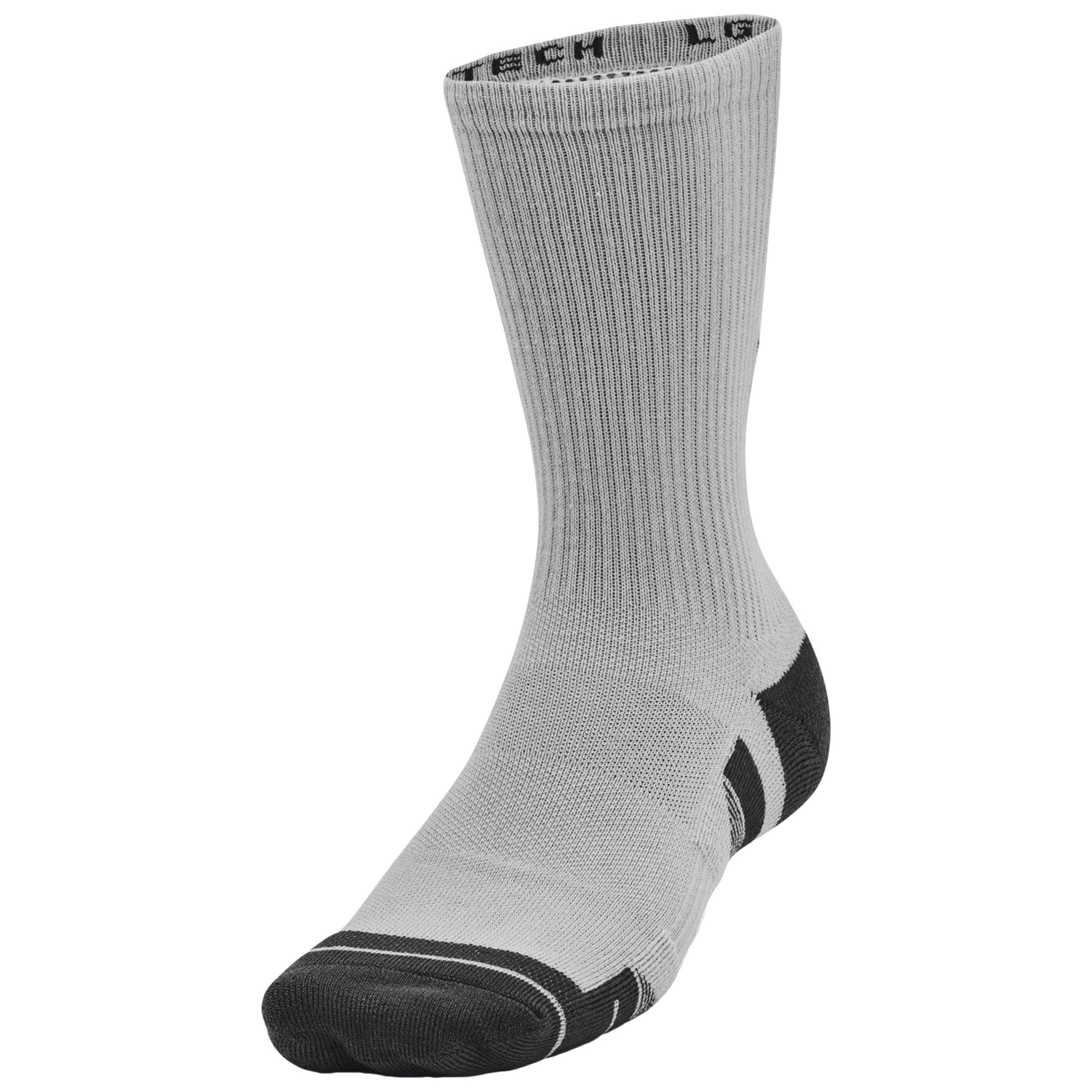 Under Armour Performance Tech City Socks Mod Gray/White - 3 pary