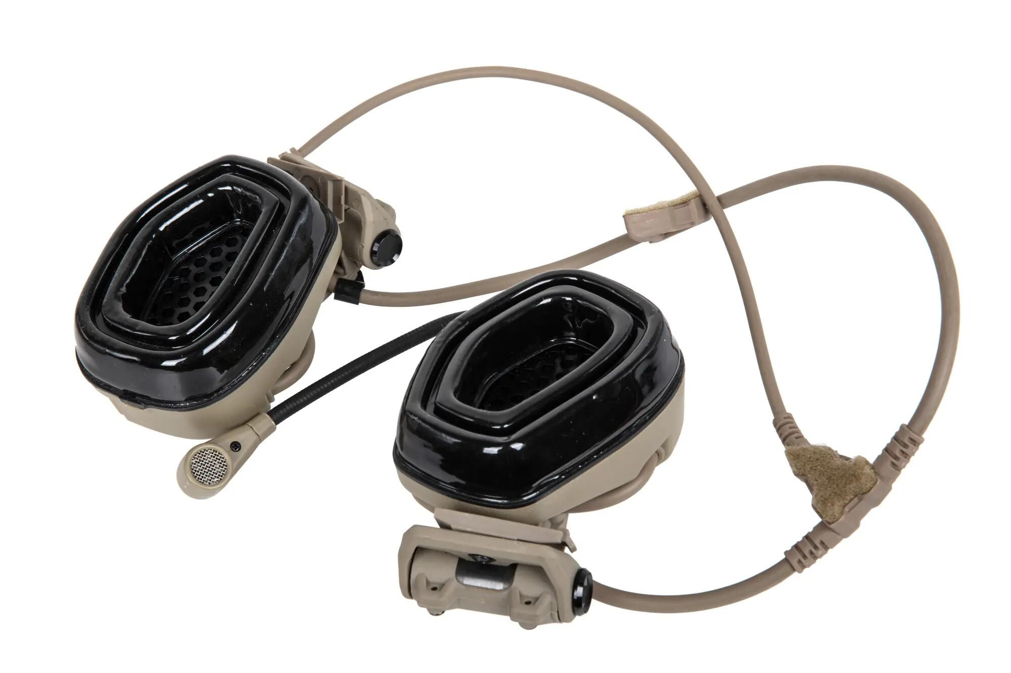 Tac-Sky WYS0115 Headset with helmet mount - Flat Dark Earth