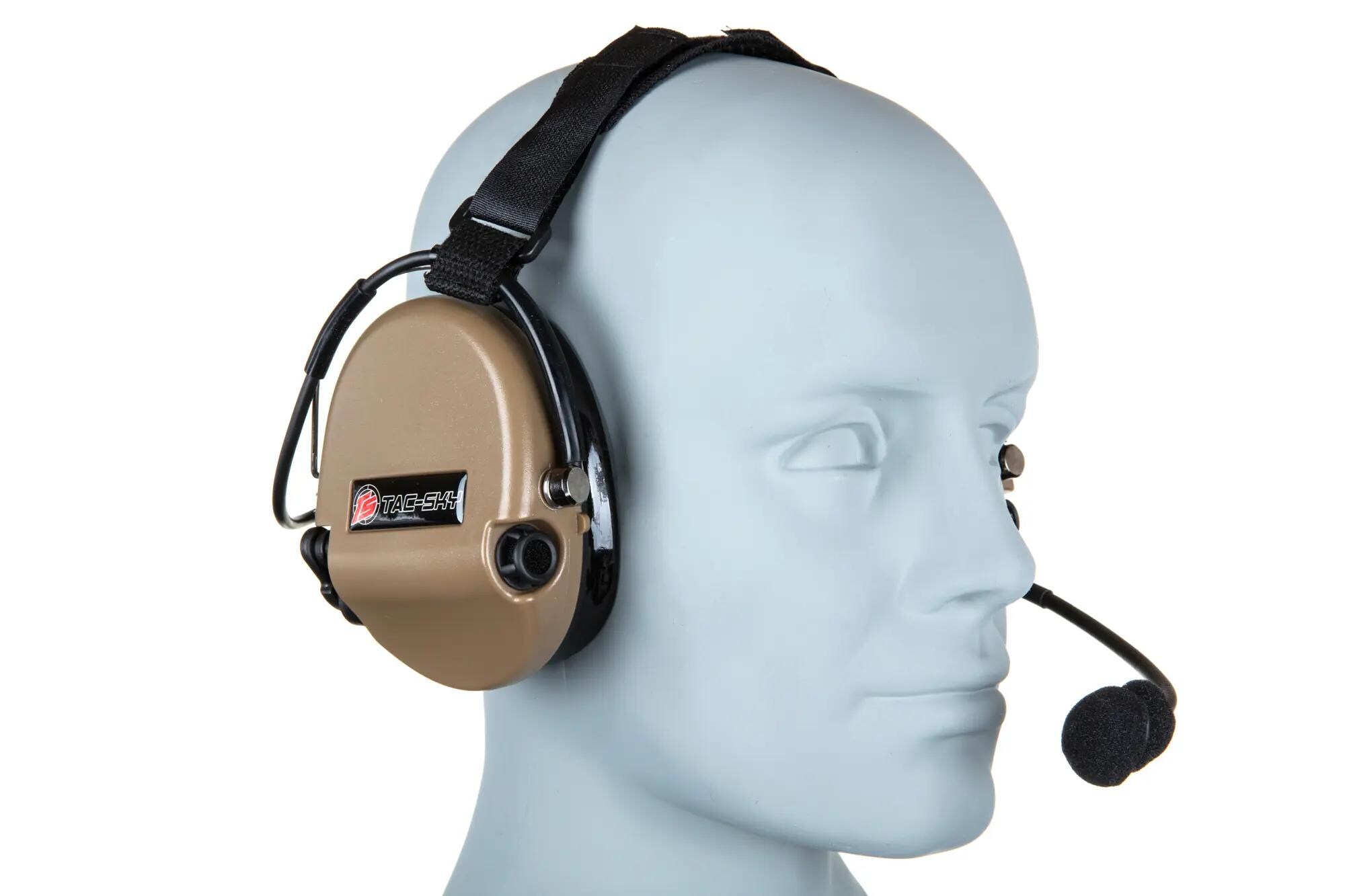 Tac-Sky WYS0149 Pro Back Headset - Flat Dark Earth