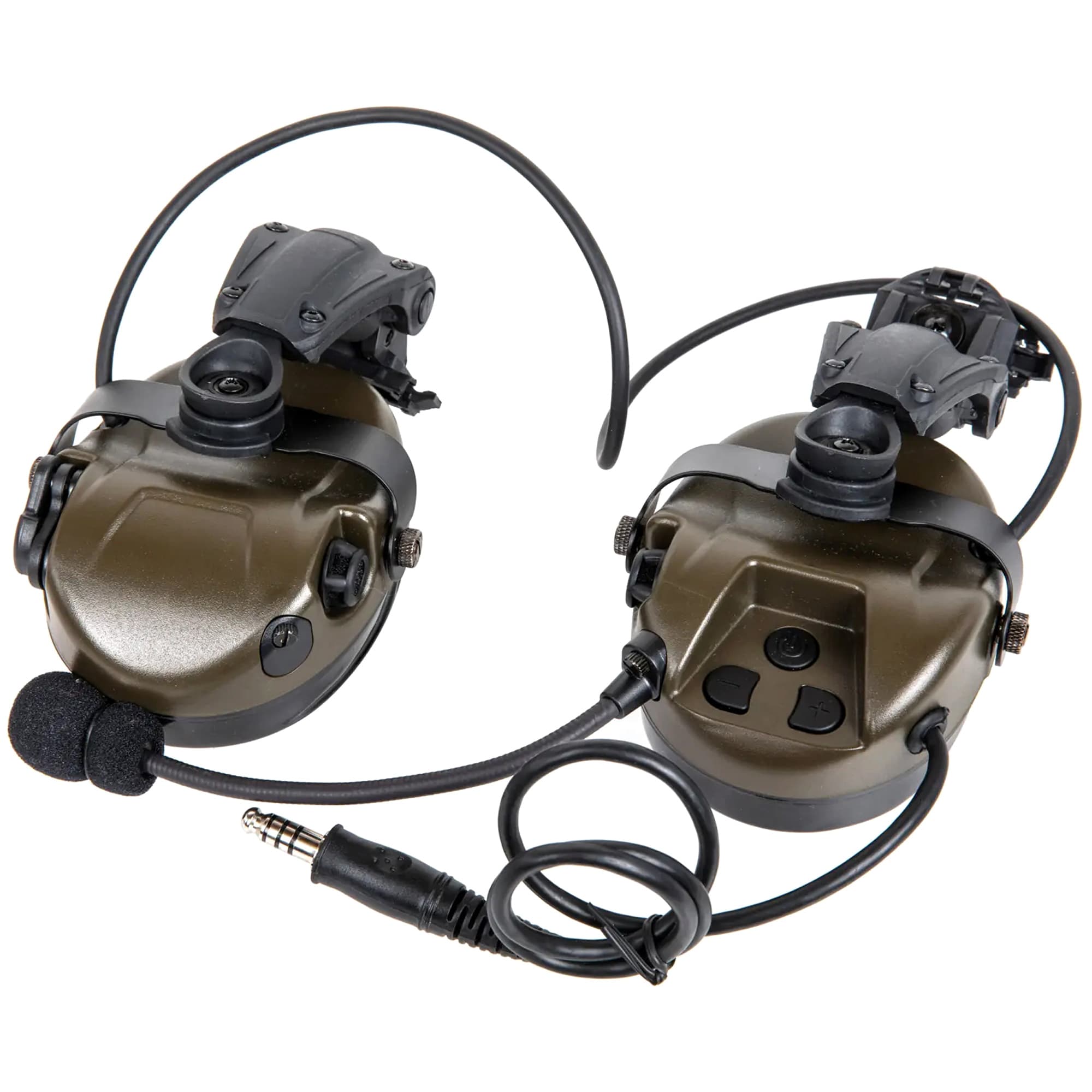 Tac-Sky WYH303 Tactical Headphones with ARC Helmet Mount - Foliage Green