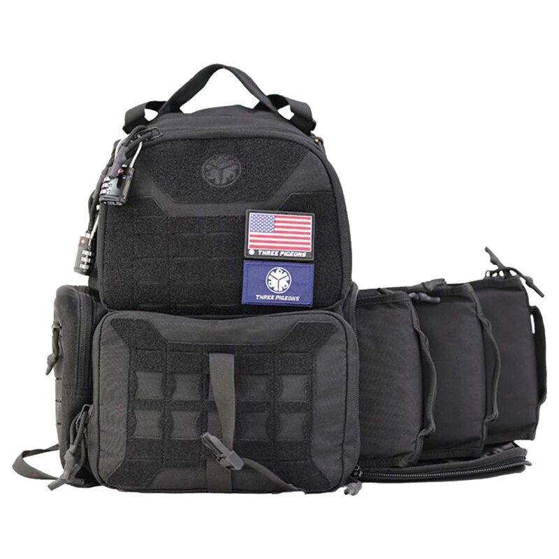 ThreePigeons Tactical Shooting Range Backpack 40 l - Black 