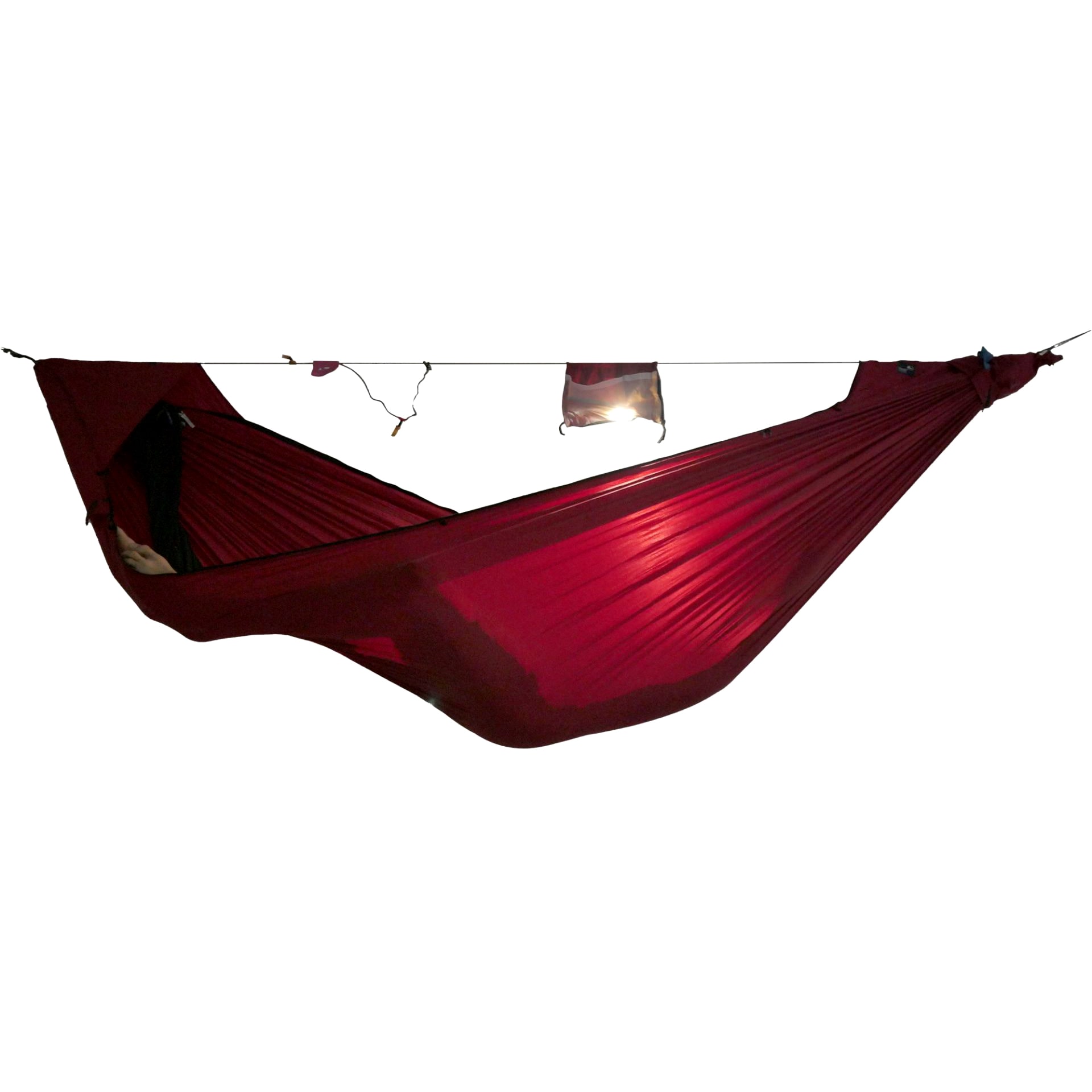 Ticket To The Moon Pro Hammock with mosquito net - Burgundy/Black